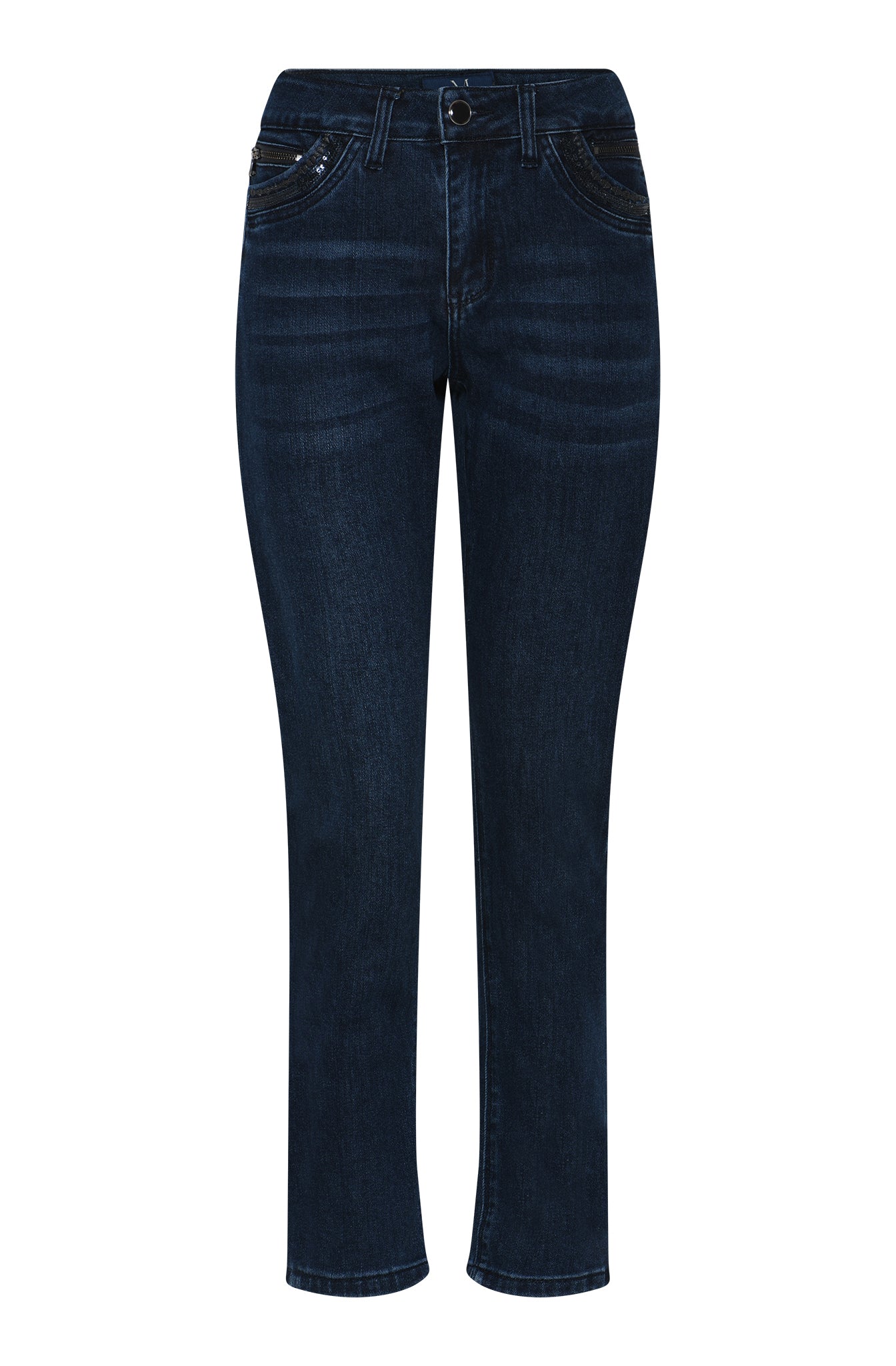 MARC LAUGE CHANELLI 7/8 JEANS DENIM/TWILL 989699 HI-TECH USED DARK BLUE