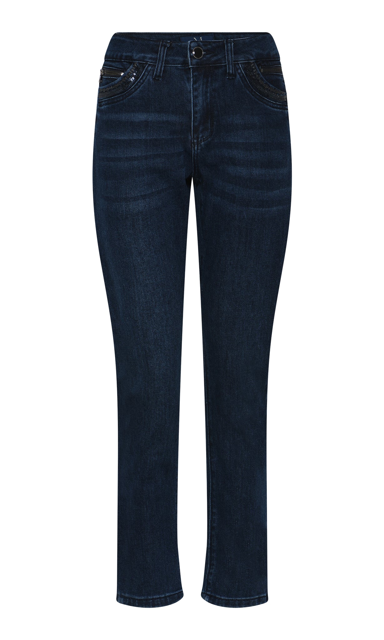 MARC LAUGE CHANELLI 7/8 JEANS DENIM/TWILL 989699 HI-TECH USED DARK BLUE