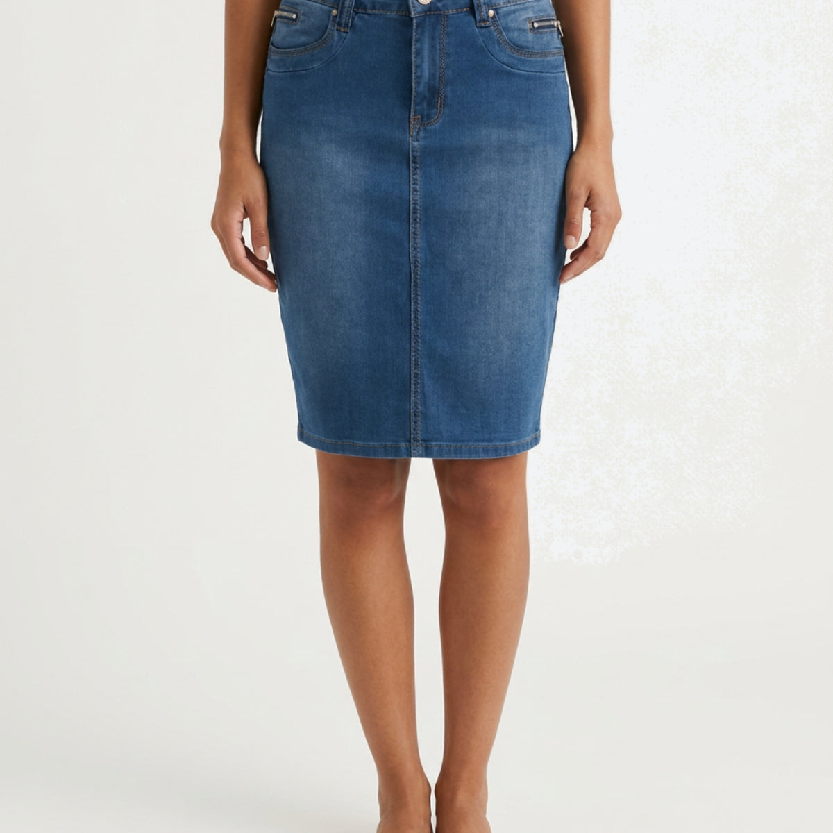 MARC LAUGE CHANELLI DENIM SKIRT SHORTS/SKIRT 9396 DENIM USED