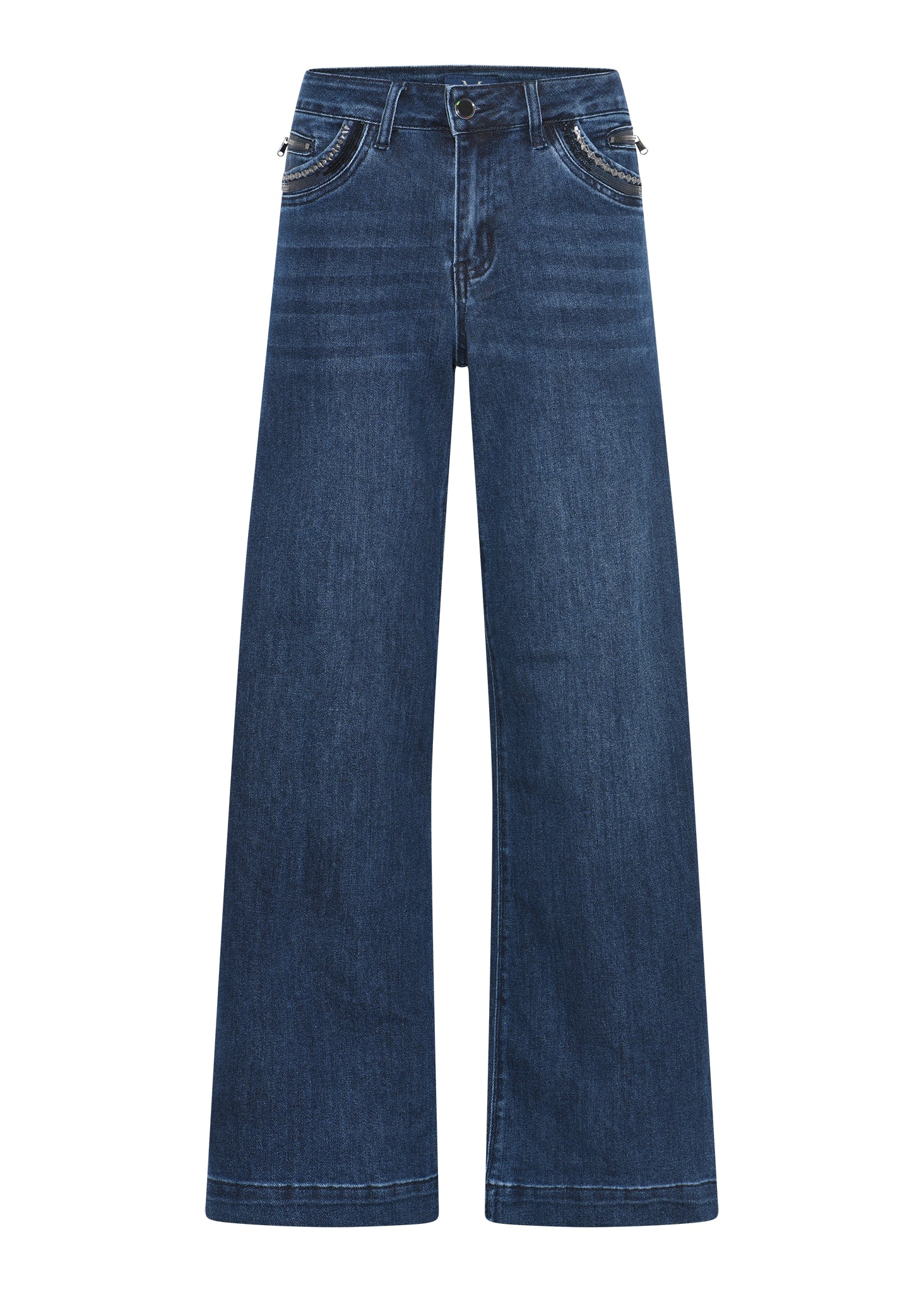 MARC LAUGE CHANELLI WIDE DENIM JEANS DENIM/TWILL 9696 BLUE DENIM USED