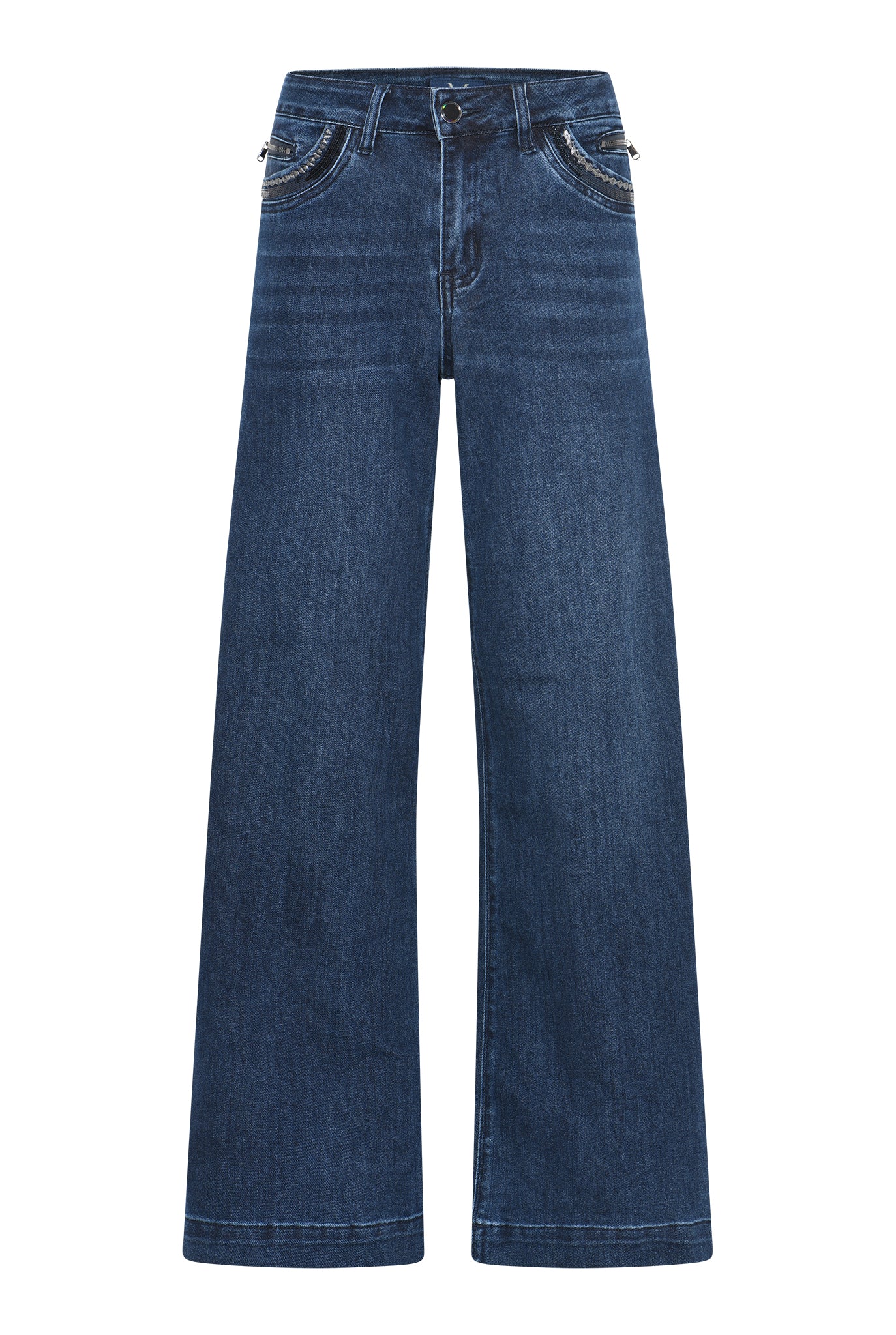 MARC LAUGE CHANELLI WIDE DENIM JEANS DENIM/TWILL 9696 BLUE DENIM USED