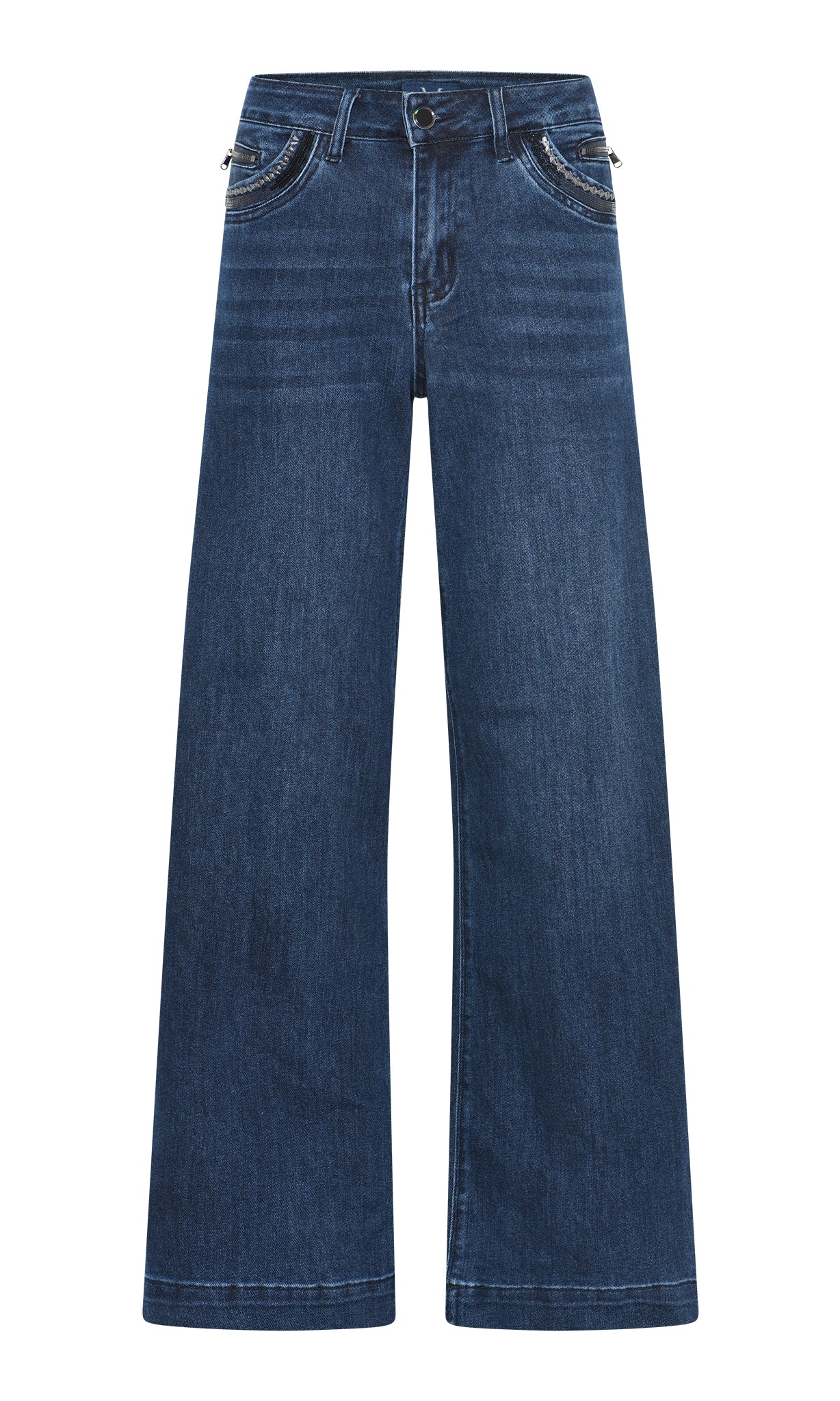 MARC LAUGE CHANELLI WIDE DENIM JEANS DENIM/TWILL 9696 BLUE DENIM USED