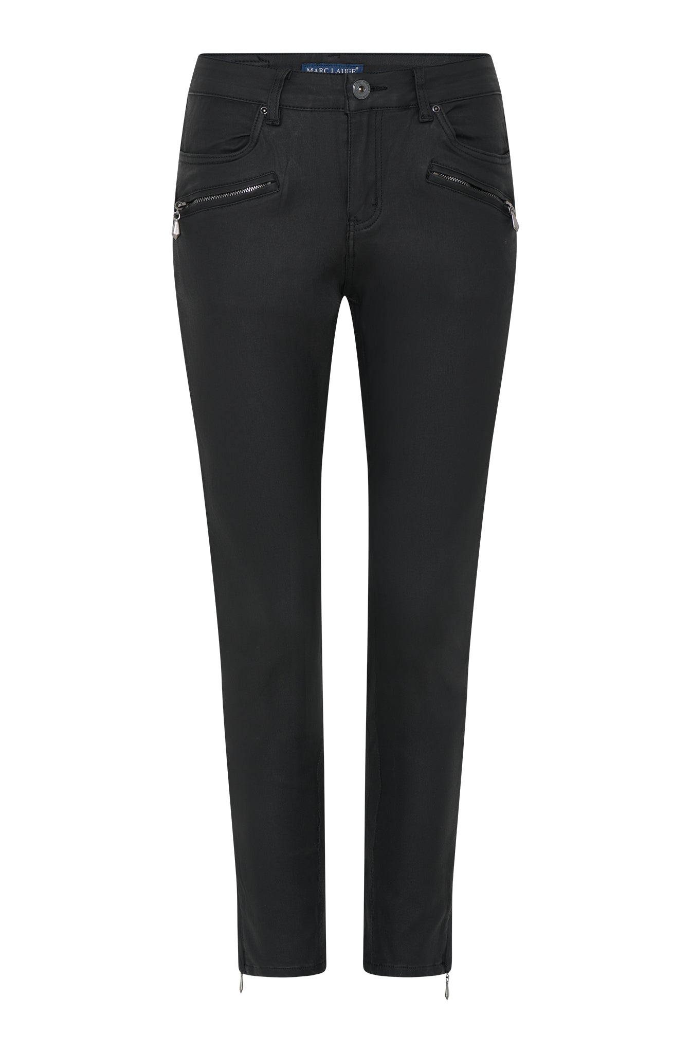 MARC LAUGE CHANNE 7/8 COATED JEANS COATED 8099 BLACK COATED