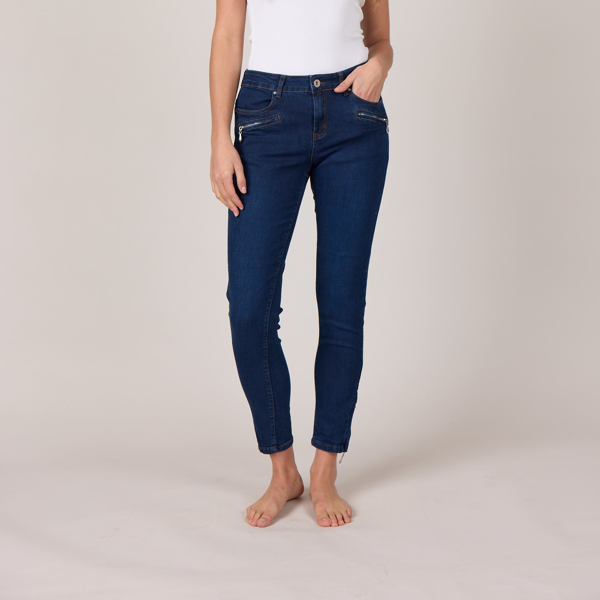 MARC LAUGE CHANNE 7/8 DENIM JEANS DENIM/TWILL