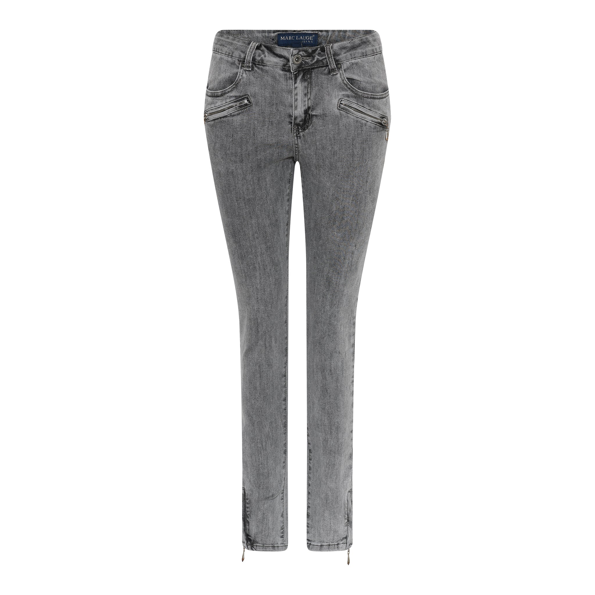 MARC LAUGE CHANNE 7/8 DENIM JEANS DENIM/TWILL 579699 GREY USED DENIM