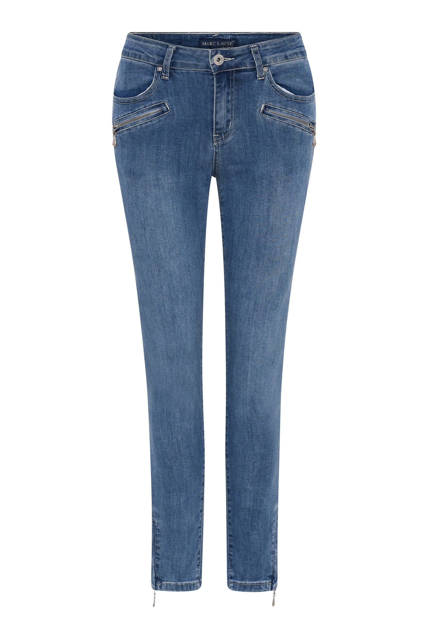 MARC LAUGE CHANNE 7/8 DENIM JEANS DENIM/TWILL 9196 LIGHT BLUE USED