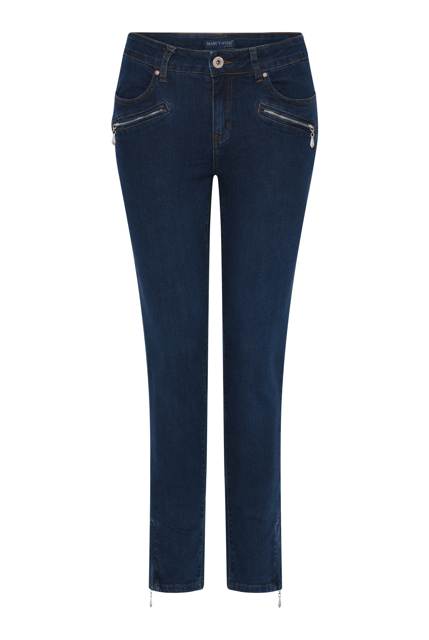 MARC LAUGE CHANNE 7/8 DENIM JEANS DENIM/TWILL 9696 BLUE DENIM USED