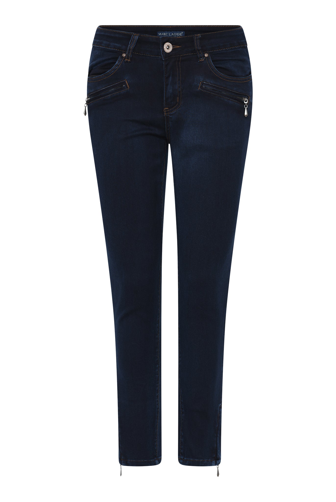 MARC LAUGE CHANNE 7/8 DENIM JEANS DENIM/TWILL 9699 BLUE DENIM USED