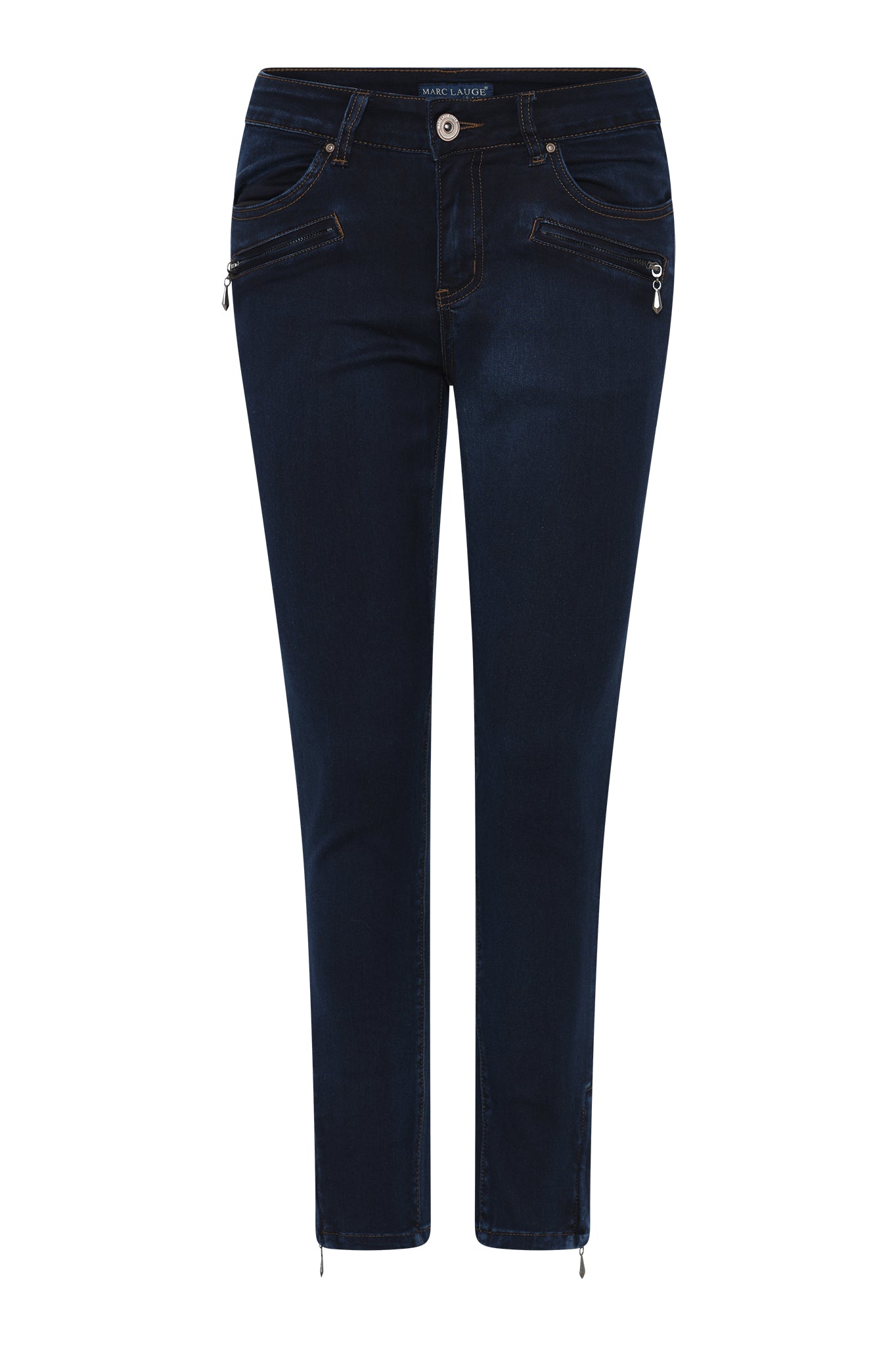 MARC LAUGE CHANNE 7/8 DENIM JEANS DENIM/TWILL 9699 BLUE DENIM USED