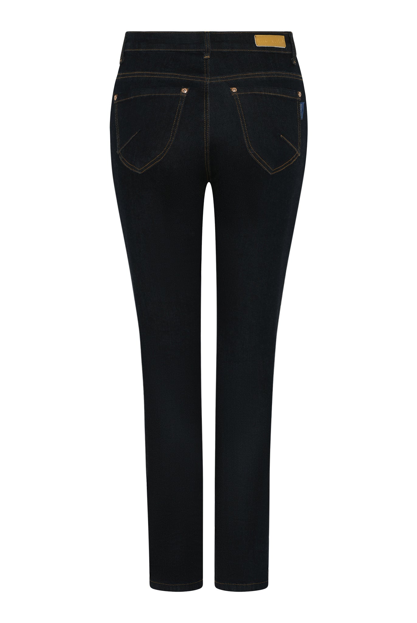 MARC LAUGE CHANNE 7/8 DENIM JEANS GOLD DENIM/TWILL 98 DARK BLUE