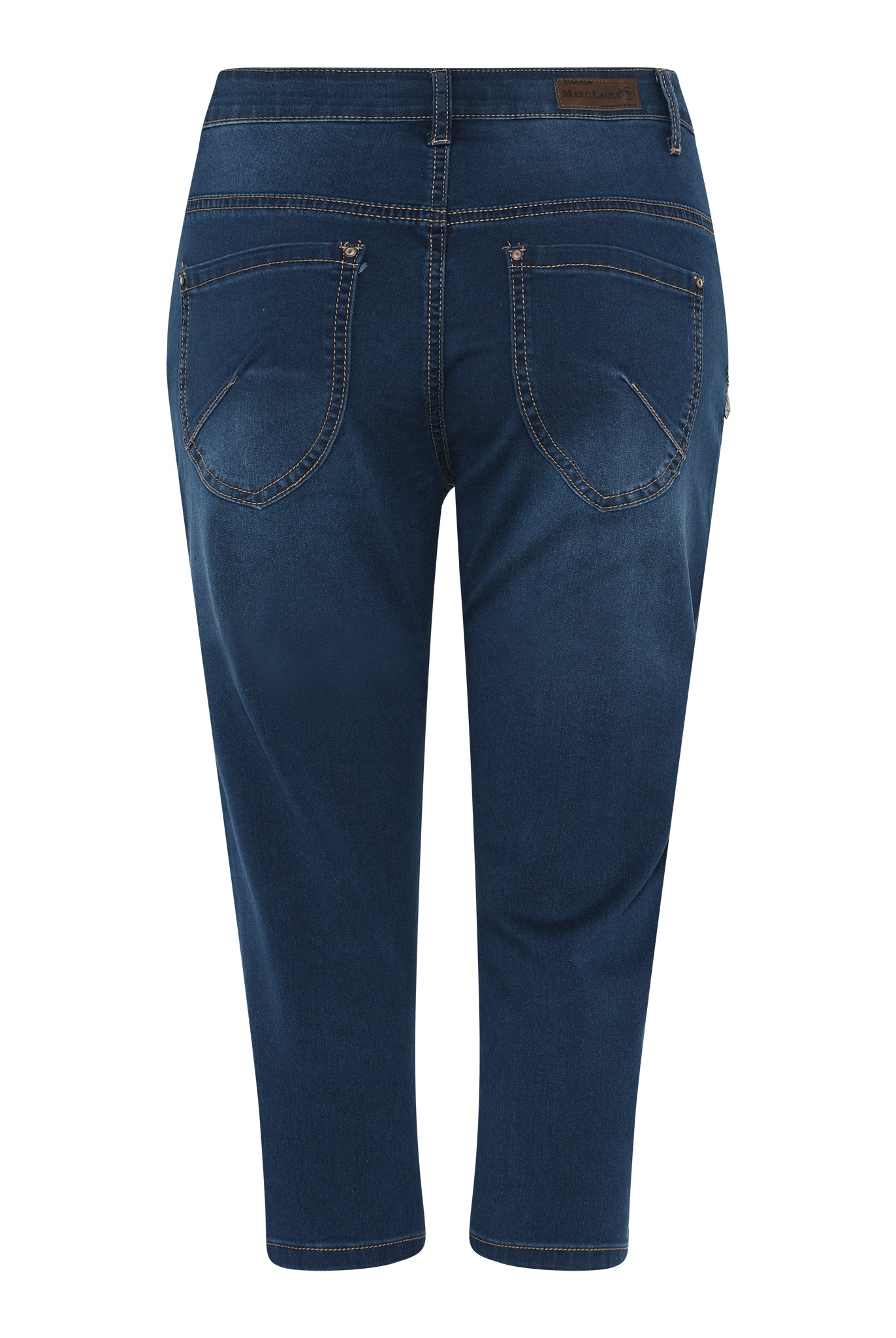 MARC LAUGE CHANNE PIRAT DENIM JEANS PANTS 3/4 969699 DARK BLUE USED