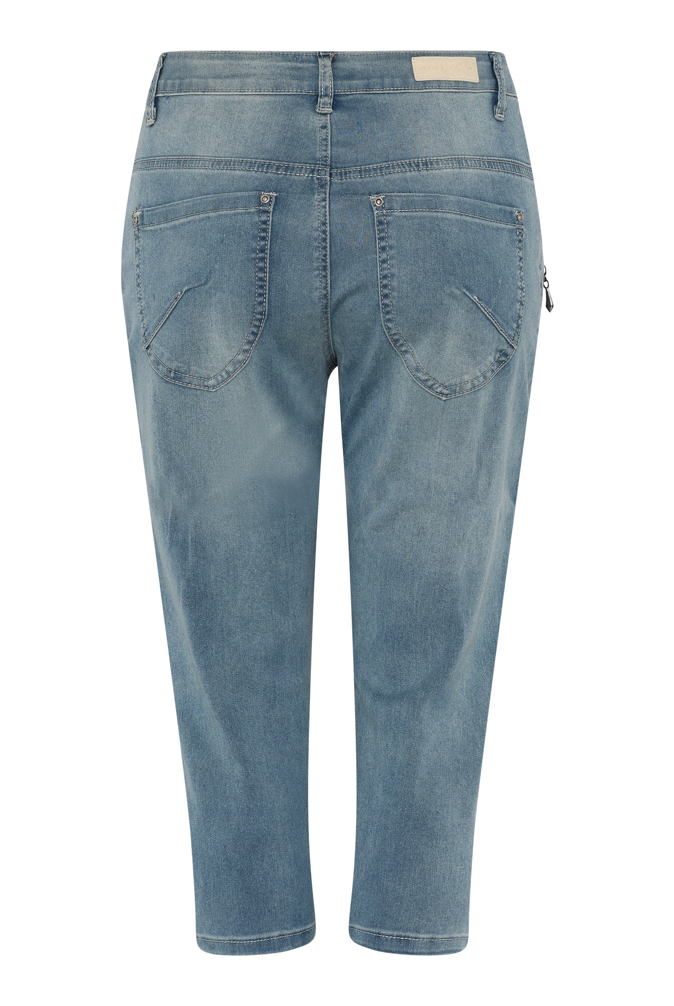 MARC LAUGE CHANNE PIRAT DENIM JEANS PANTS 3/4 919699 BENNETON LIGHT BLUE