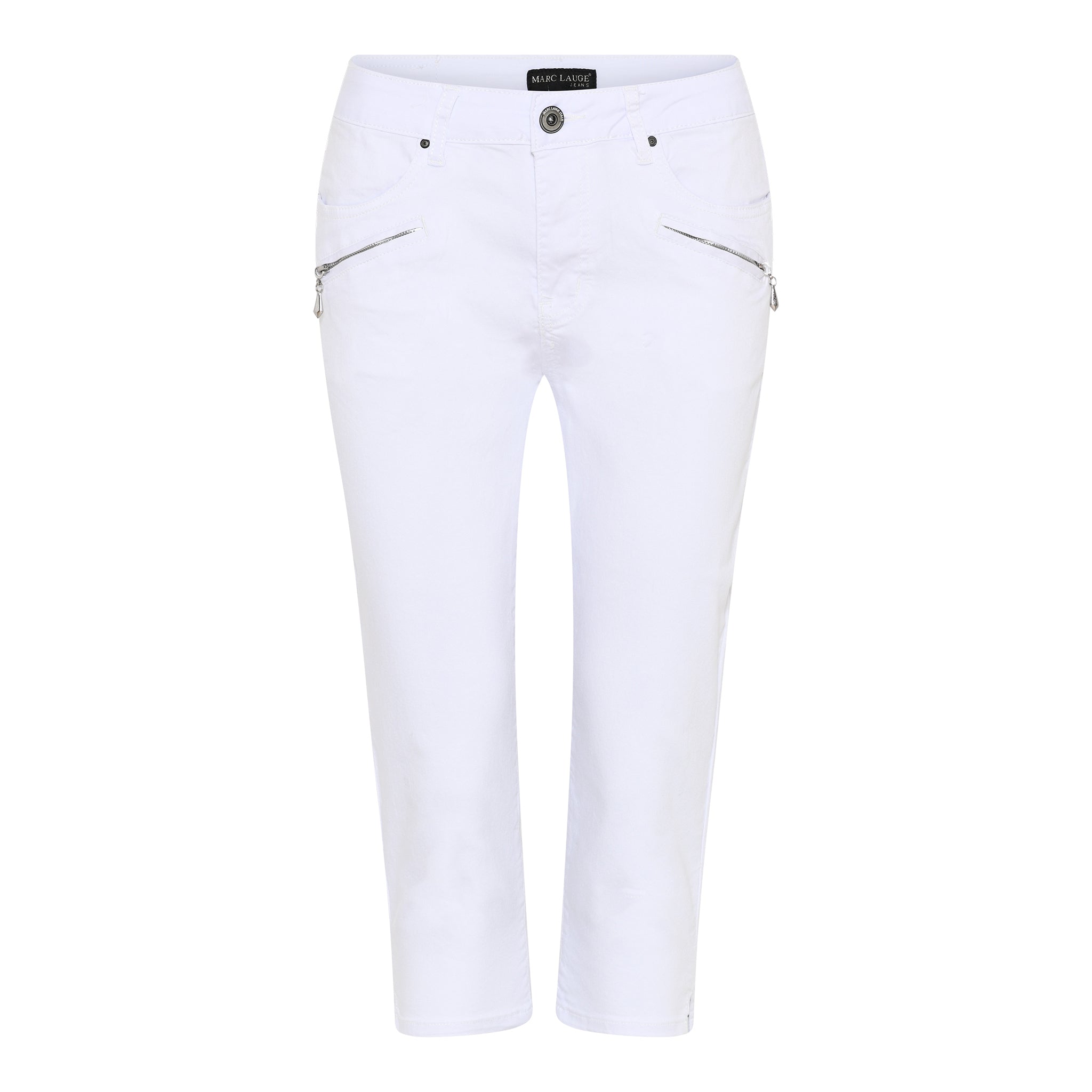 MARC LAUGE CHANNE PIRAT TWILL JEANS PANTS 3/4 10 WHITE