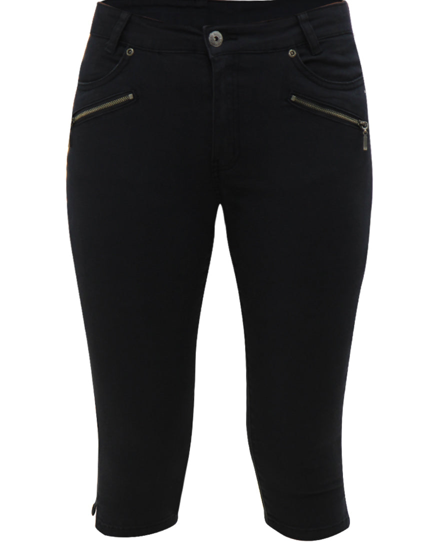 MARC LAUGE Channel Twill Pirate PANTS 3/4 80 BLACK