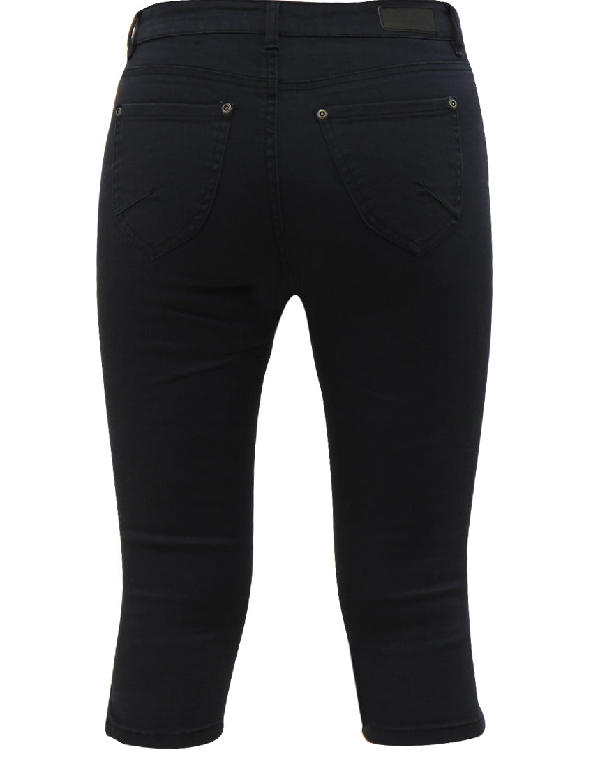 MARC LAUGE Channel Twill Pirate PANTS 3/4 80 BLACK