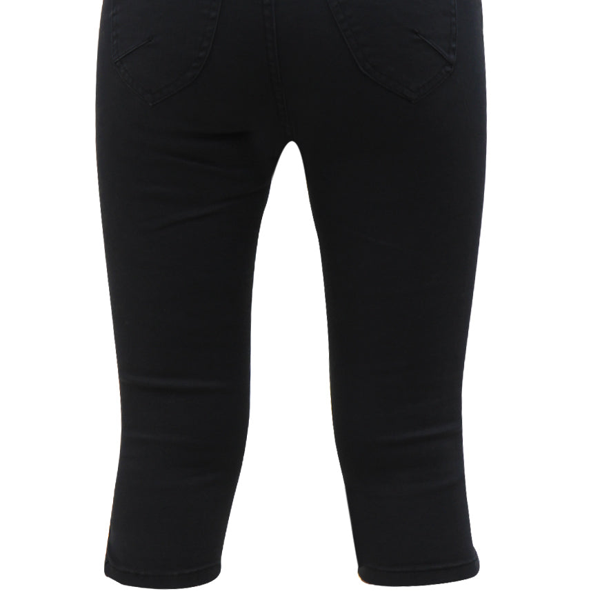 MARC LAUGE CHANNE TWILL PIRAT PANTS 3/4 80 BLACK