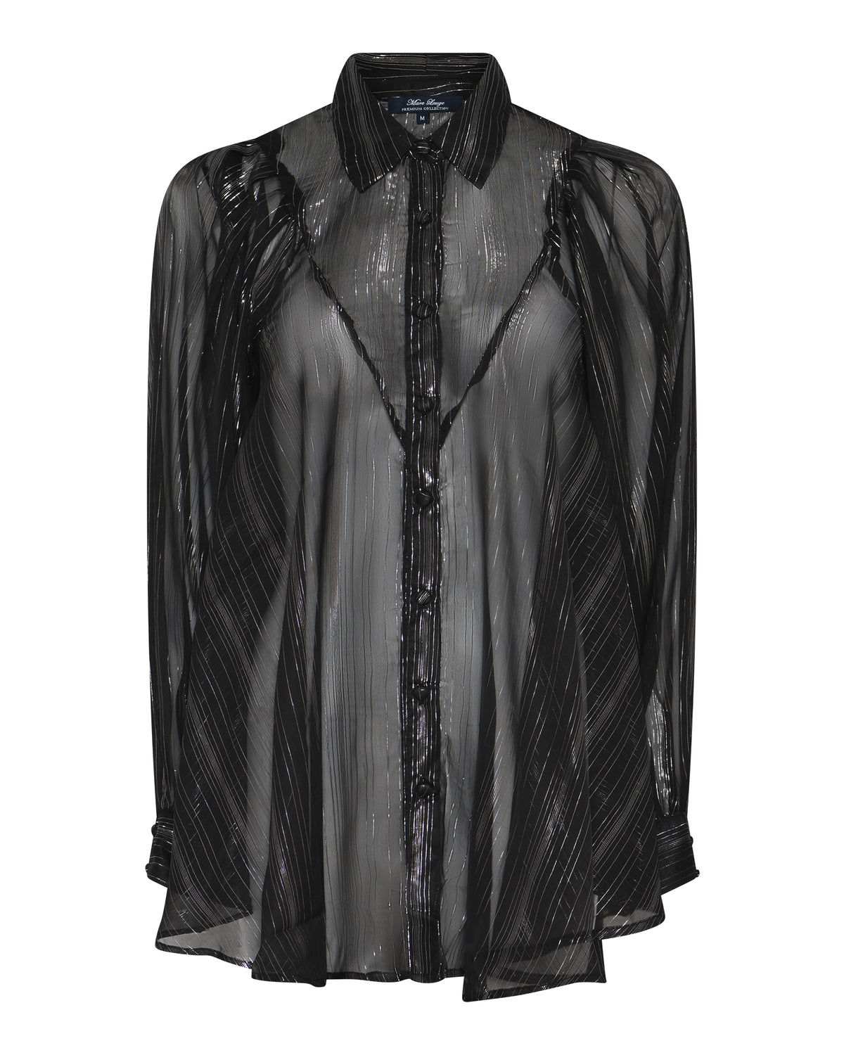 MARC LAUGE CHIFON LUX BLOUSE BLOUSE/SHIRT 80 BLACK
