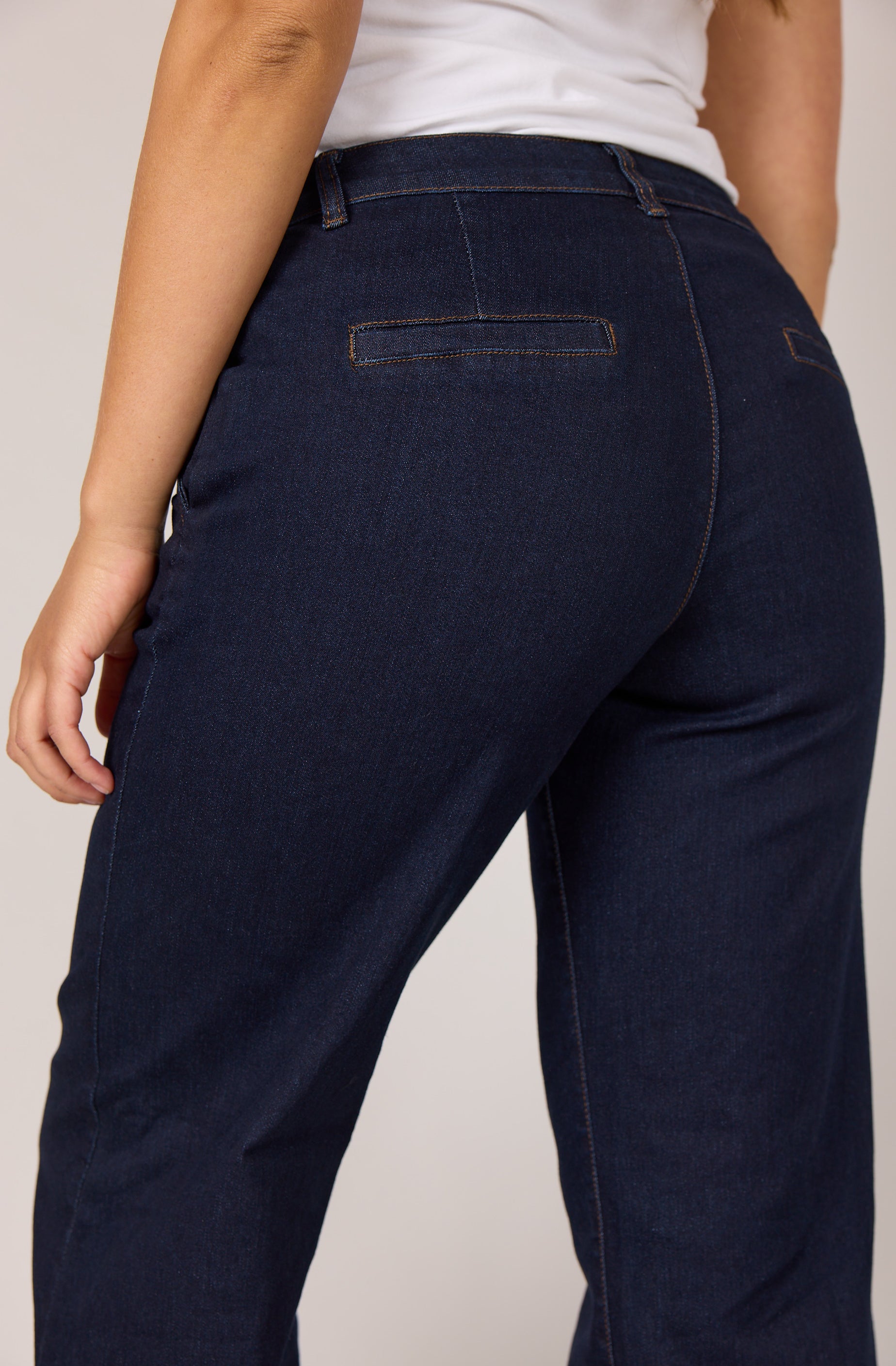 DNYcph CHINO FLARE DENIM JEANS DENIM/TWILL 98 DARK BLUE