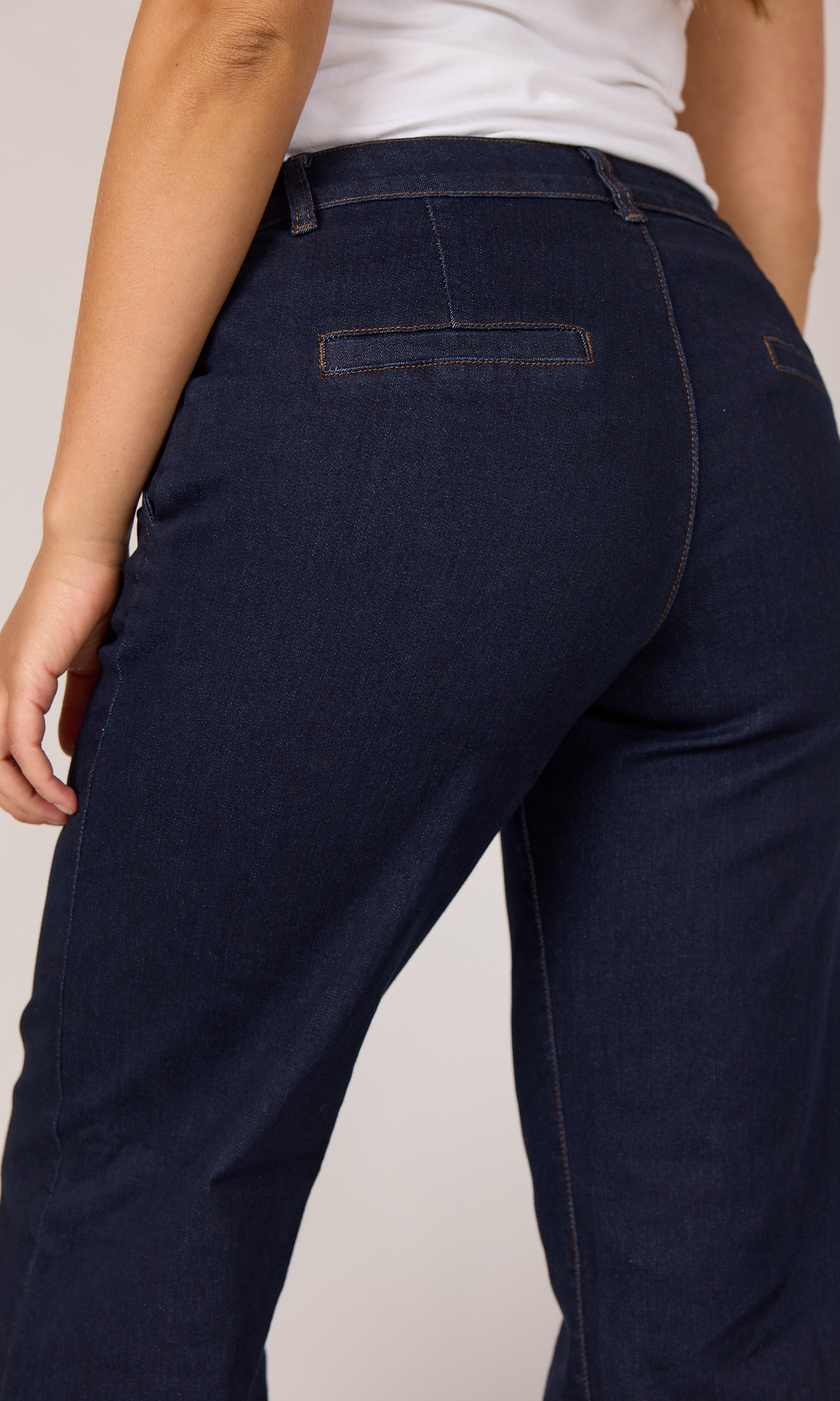 DNYcph CHINO FLARE DENIM JEANS DENIM/TWILL 98 DARK BLUE