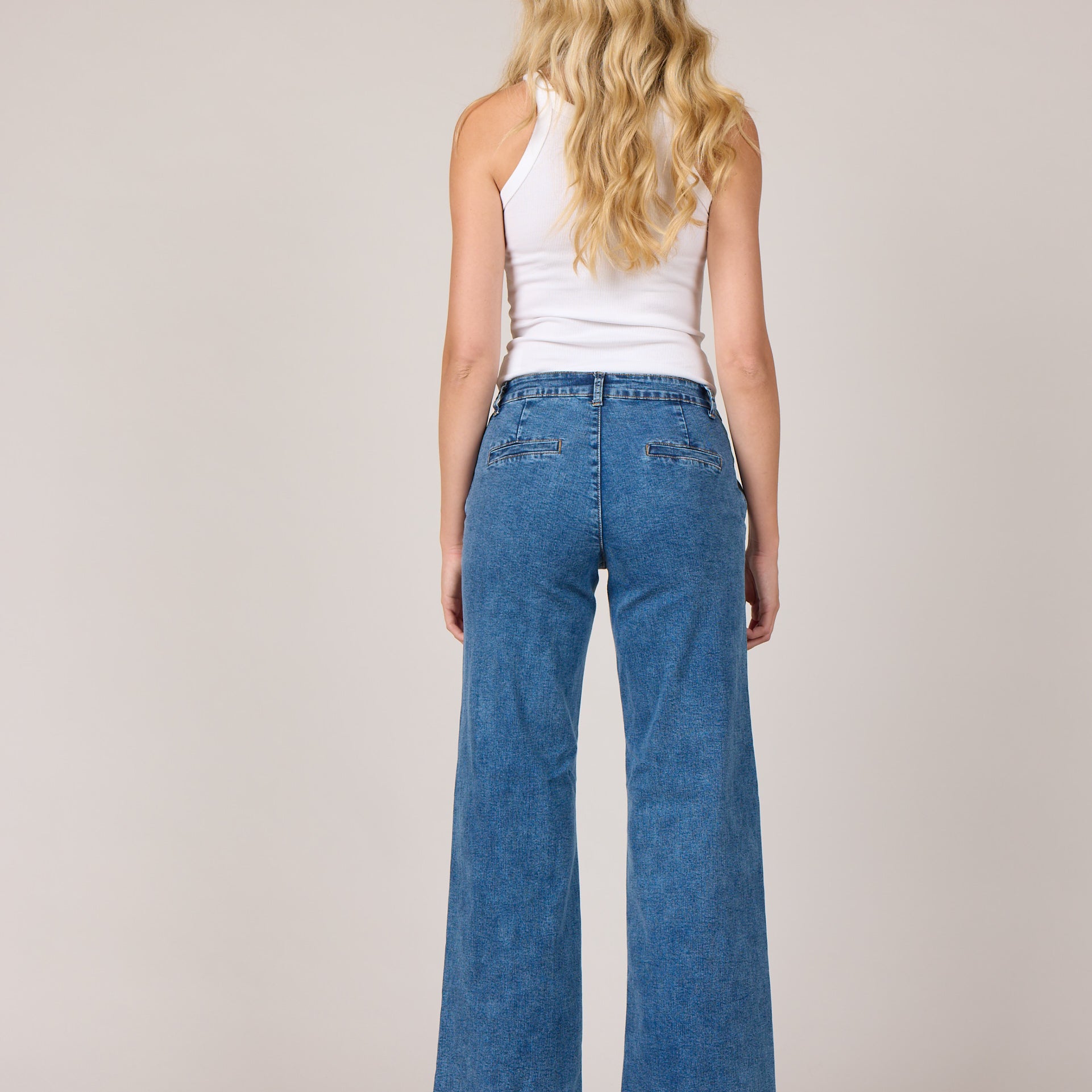 MAPP CHINO FLARE DENIM JEANS DENIM/TWILL 9396 DENIM USED