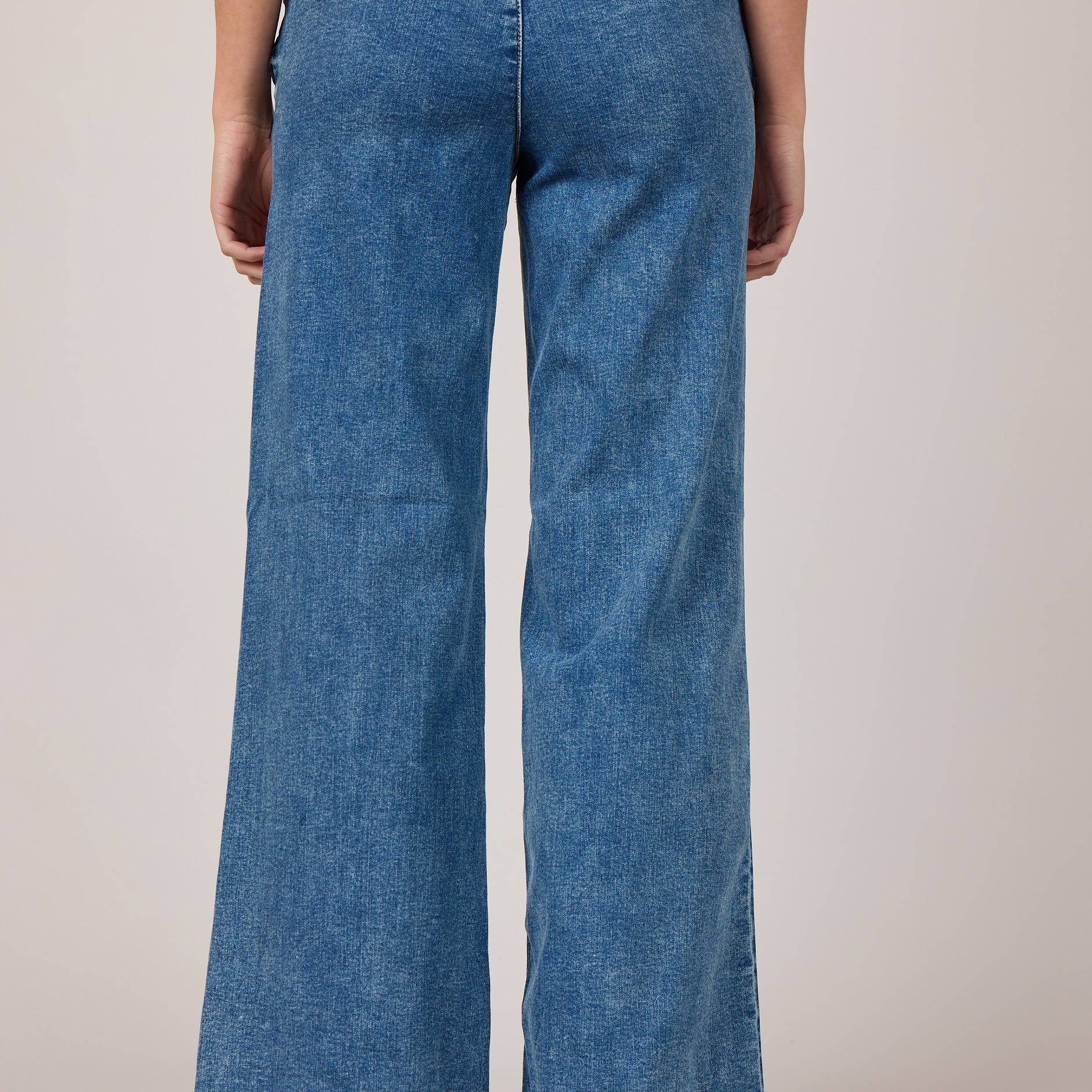 MARC LAUGE CHINO FLARE DENIM JEANS DENIM/TWILL 9196 LIGHT BLUE USED