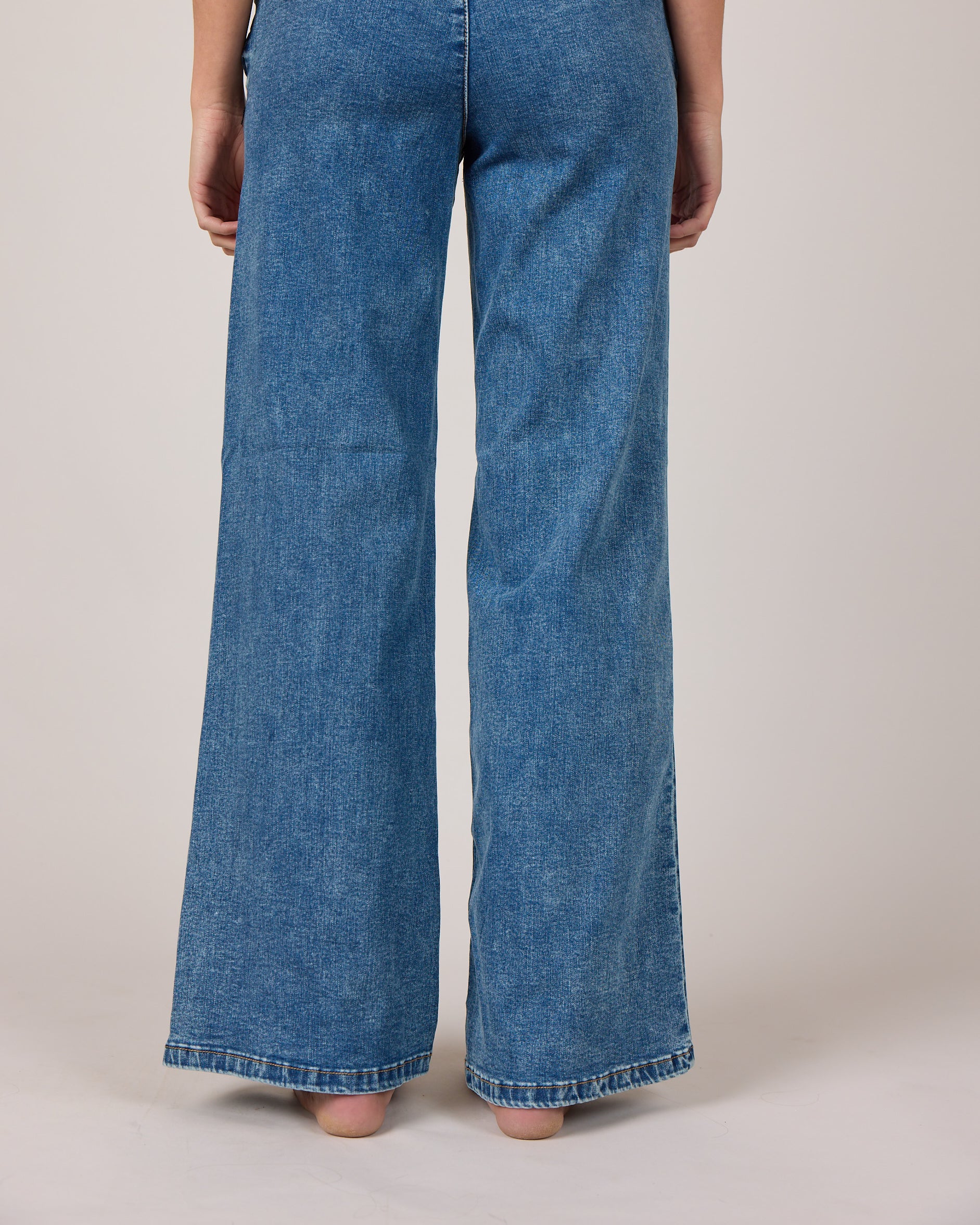MARC LAUGE Chino Flare Denim Jeans DENIM/TWILL 9196 LIGHT BLUE USED