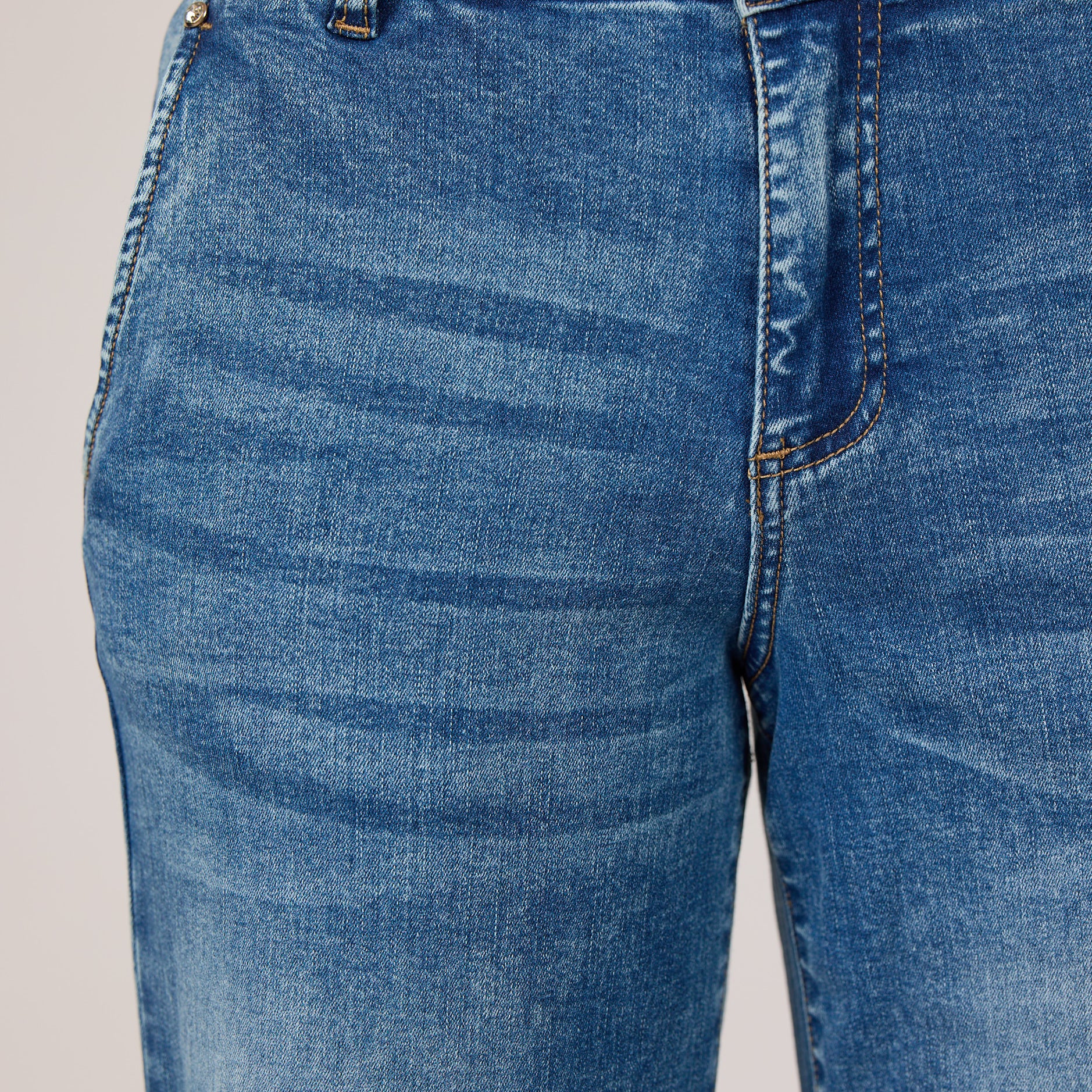 MARC LAUGE CHINO FLARE DENIM JEANS DENIM/TWILL 9196 LIGHT BLUE USED