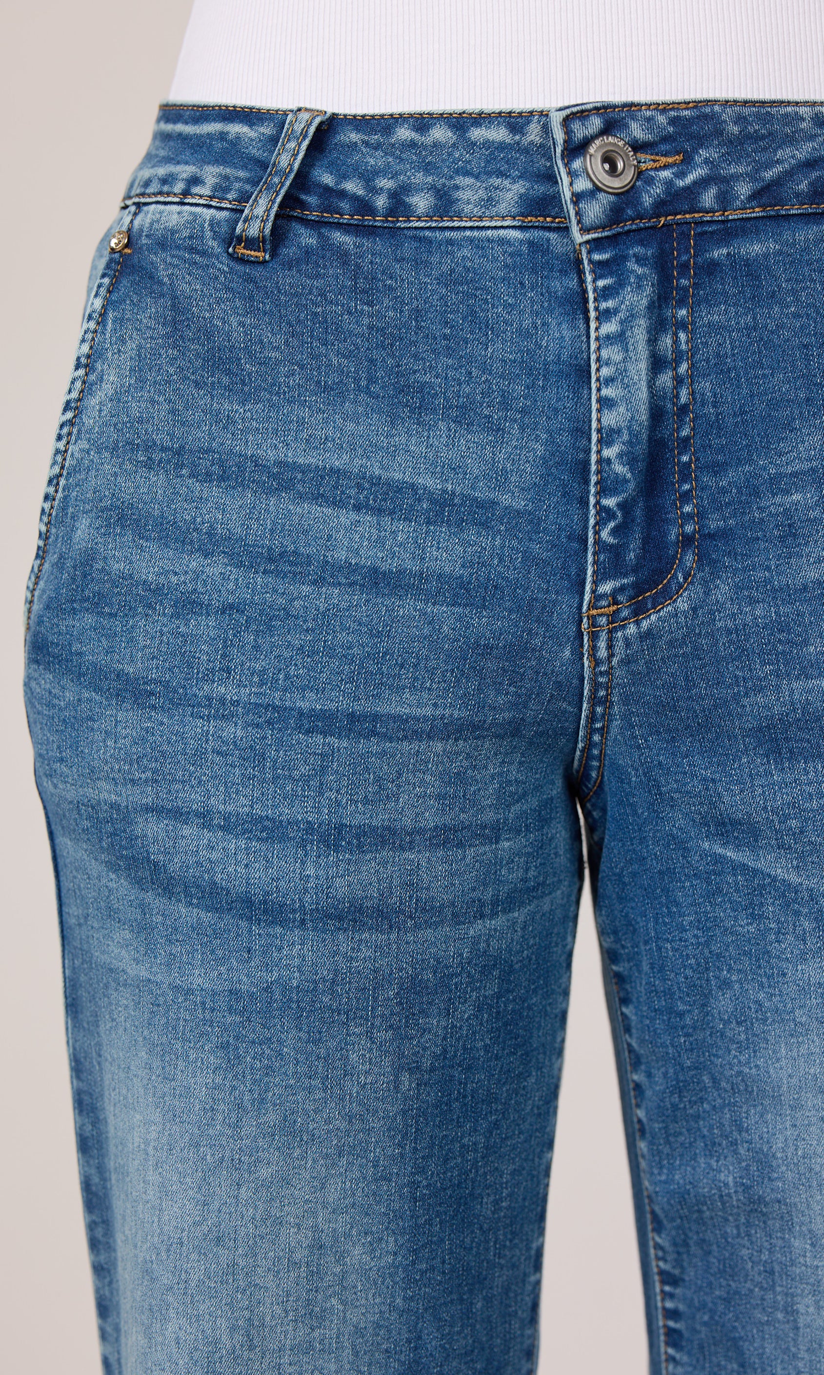 MARC LAUGE Chino Flare Denim Jeans DENIM/TWILL 9196 LIGHT BLUE USED