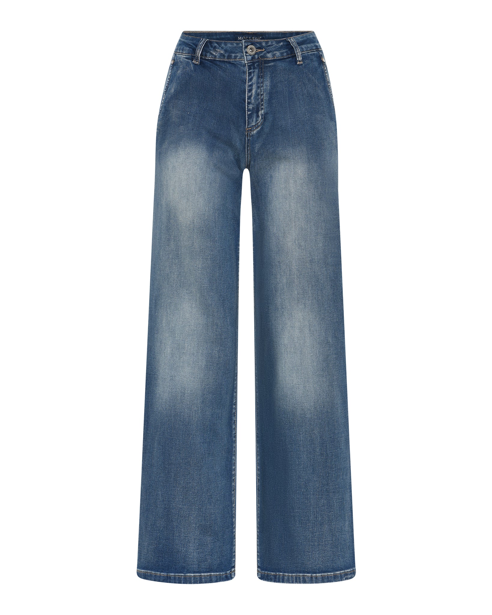 MARC LAUGE Chino Flare Denim Jeans DENIM/TWILL 9196 LIGHT BLUE USED