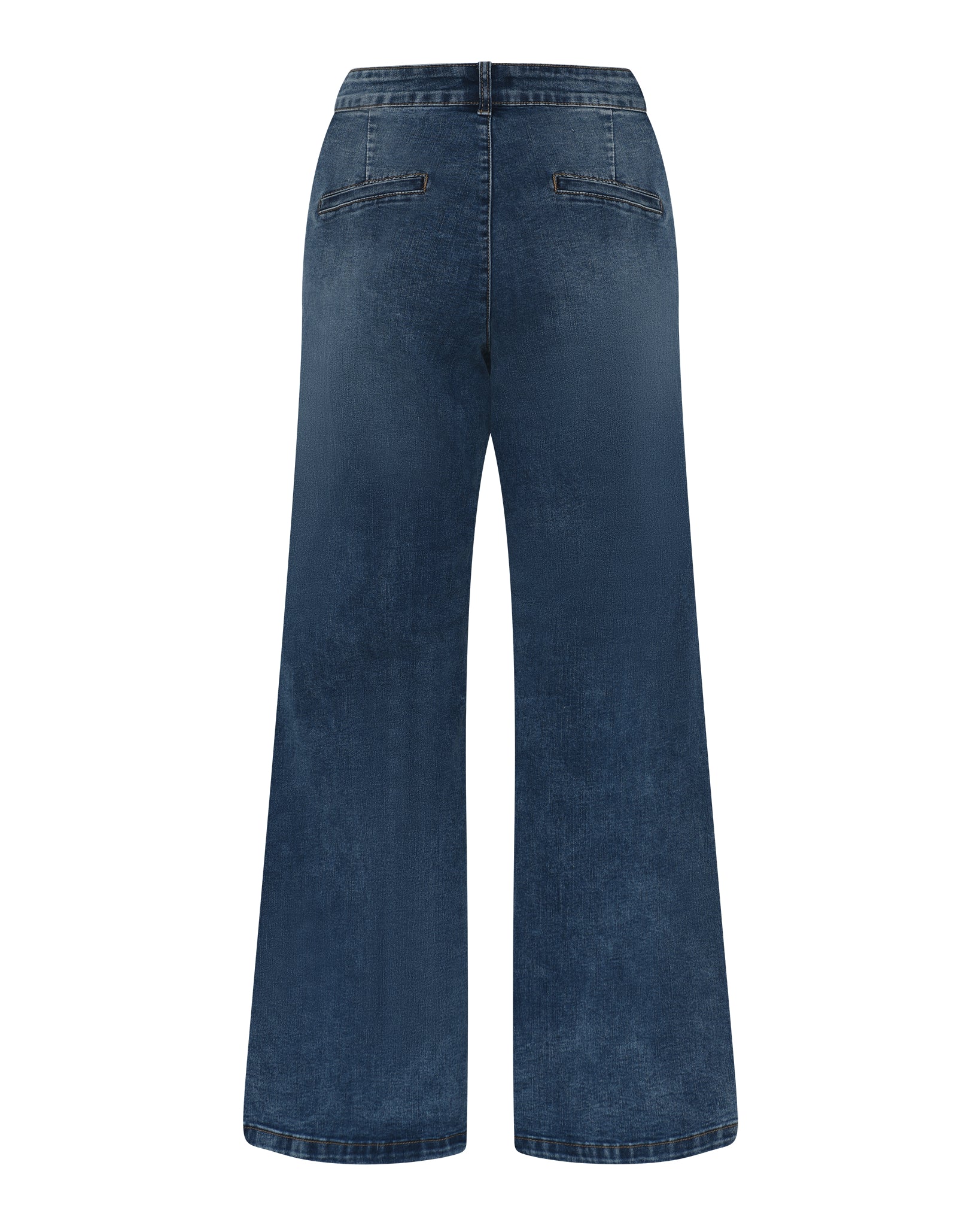 MARC LAUGE Chino Flare Denim Jeans DENIM/TWILL 939699 CLASSIC BLUE USED
