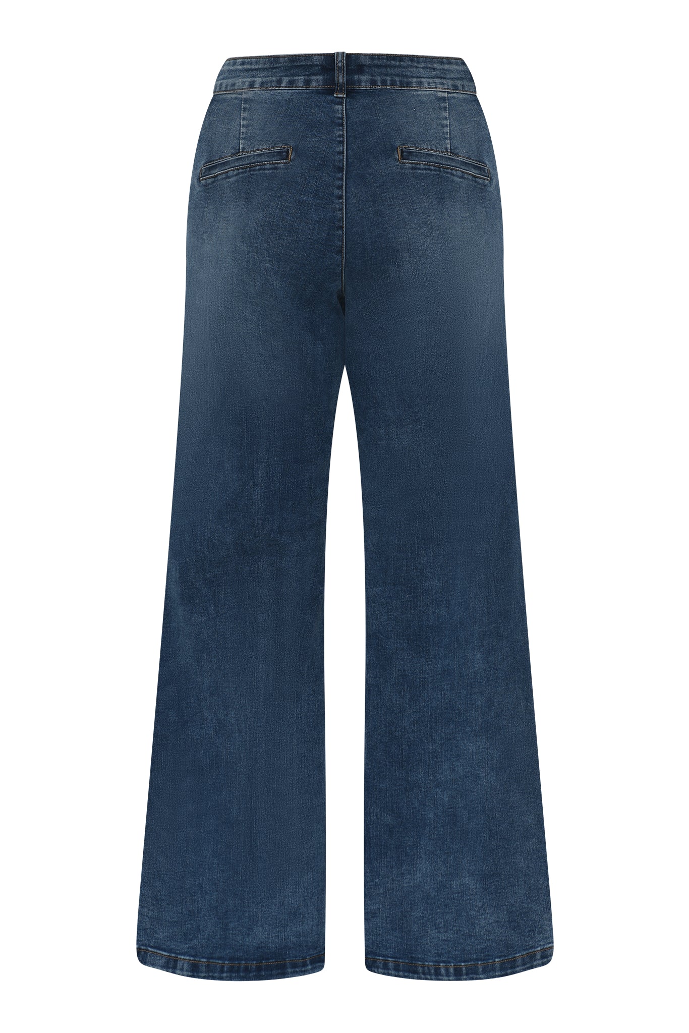 MARC LAUGE Chino Flare Denim Jeans DENIM/TWILL 939699 CLASSIC BLUE USED