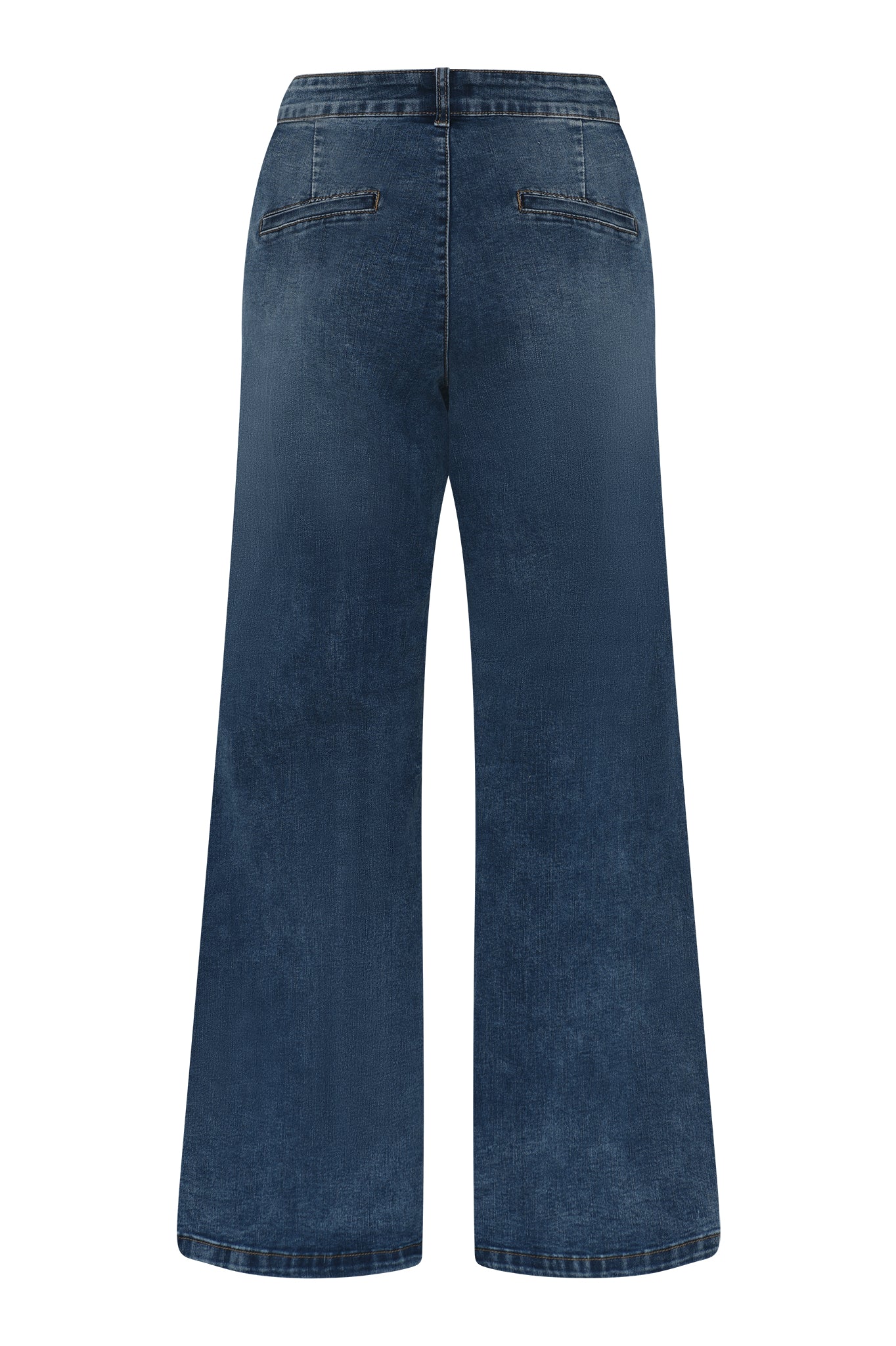 MARC LAUGE Chino Flare Denim Jeans DENIM/TWILL 939699 CLASSIC BLUE USED