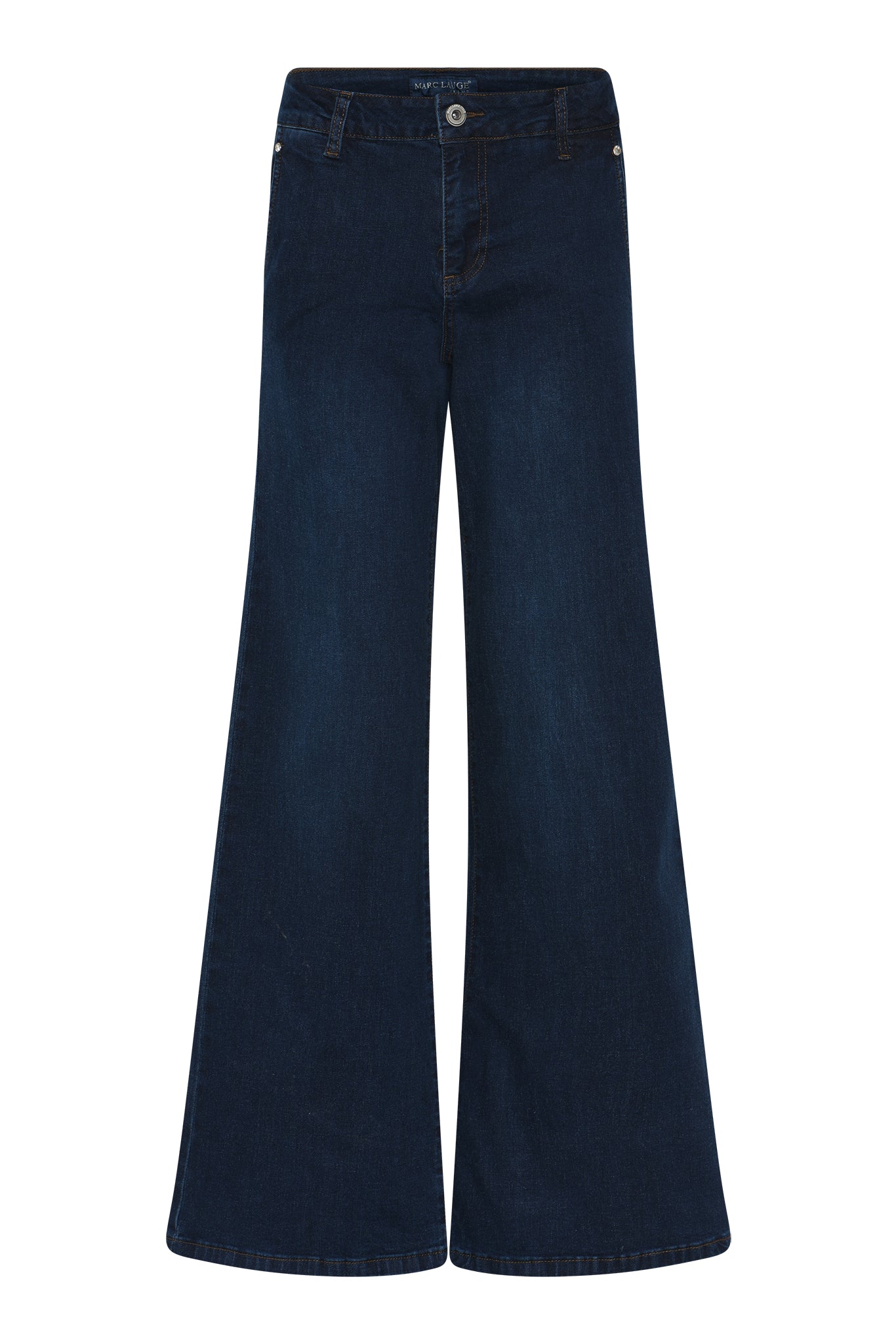 MARC LAUGE Chino Flare Denim Jeans DENIM/TWILL 9696 BLUE DENIM USED