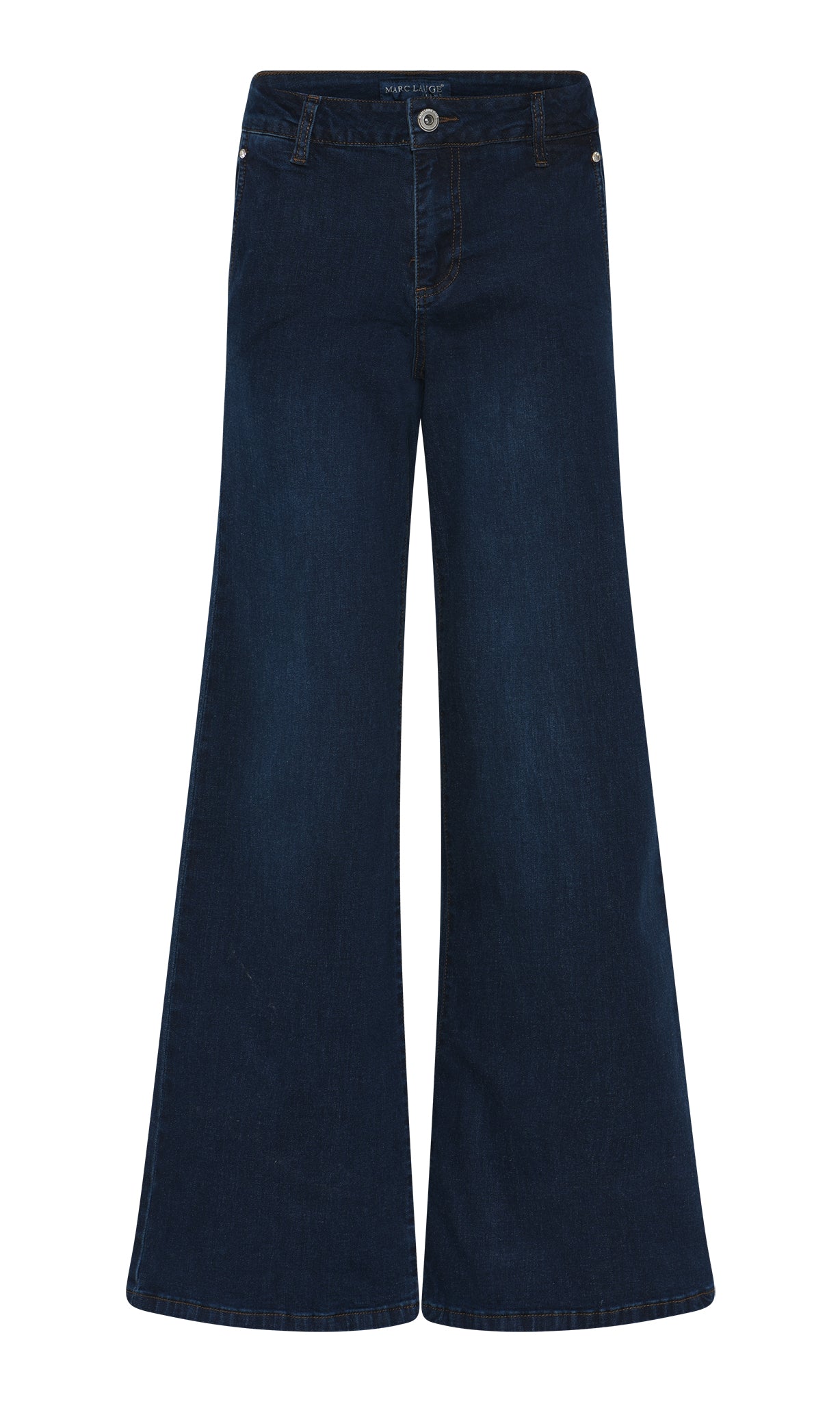 MARC LAUGE Chino Flare Denim Jeans DENIM/TWILL 9696 BLUE DENIM USED