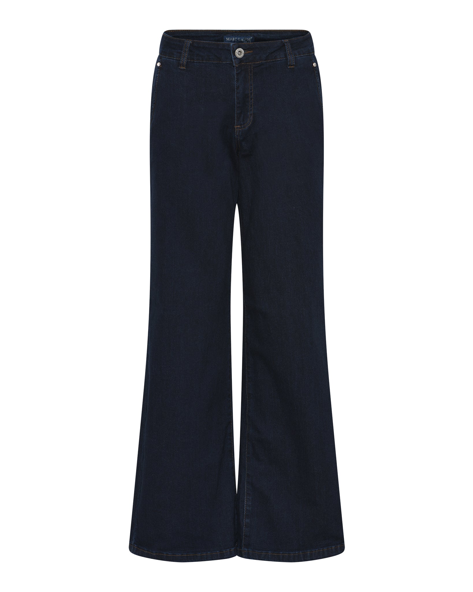 MARC LAUGE Chino Flare Denim Jeans DENIM/TWILL 98 DARK BLUE