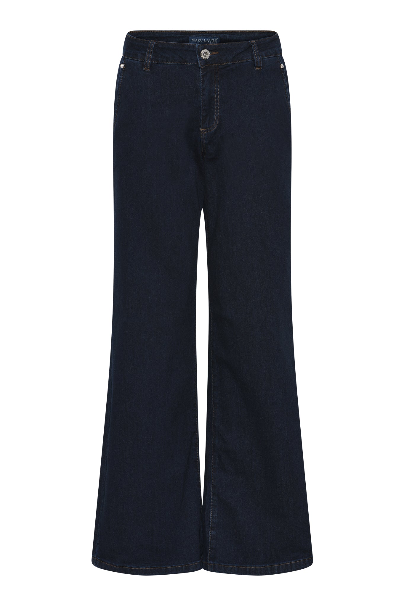 MARC LAUGE Chino Flare Denim Jeans DENIM/TWILL 98 DARK BLUE