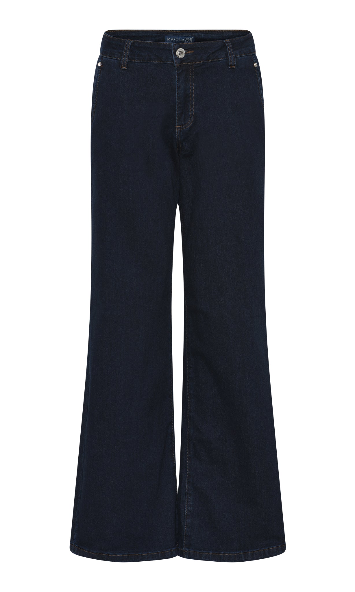 MARC LAUGE Chino Flare Denim Jeans DENIM/TWILL 98 DARK BLUE