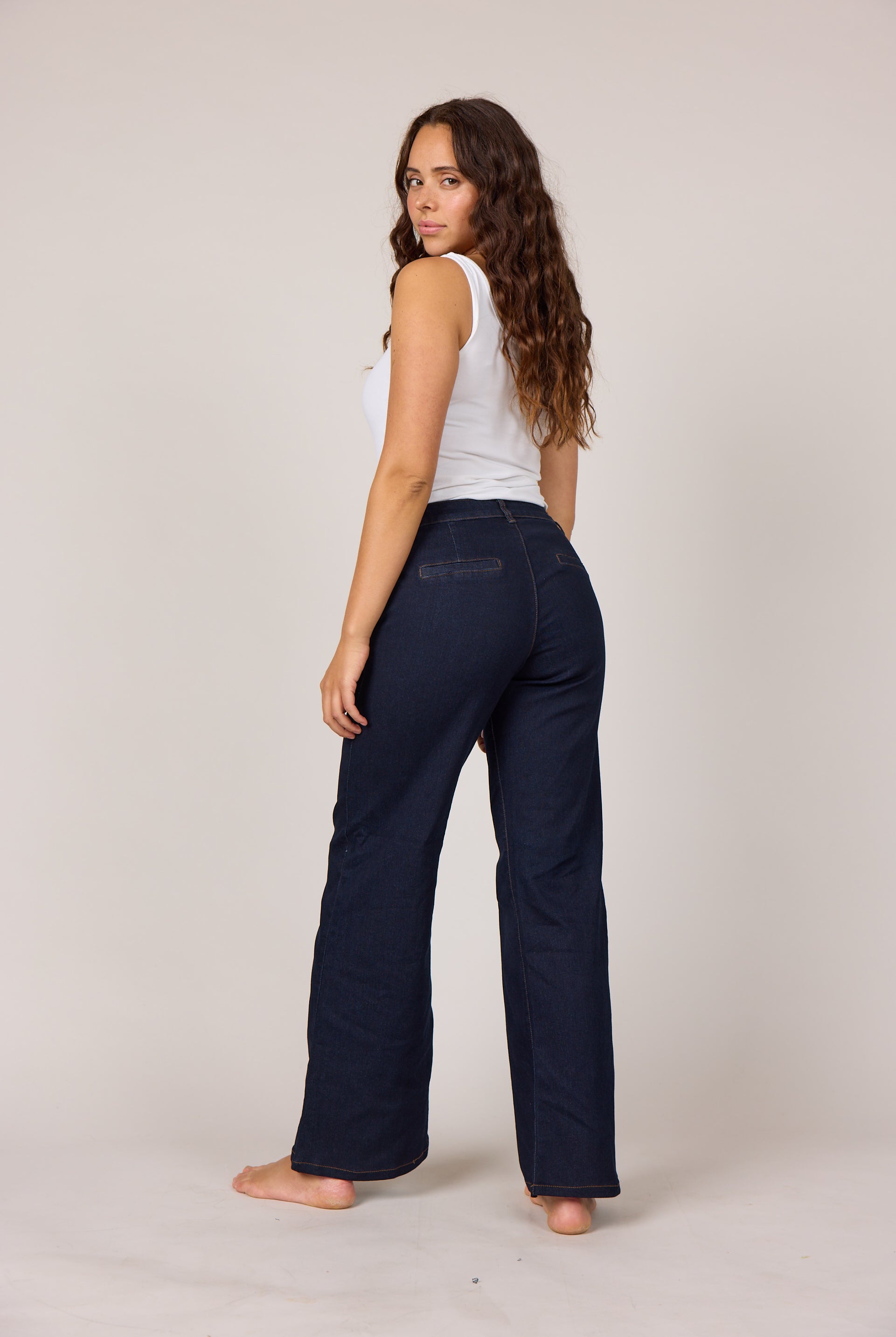 MARC LAUGE CHINO FLARE DENIM JEANS DENIM/TWILL 98 DARK BLUE