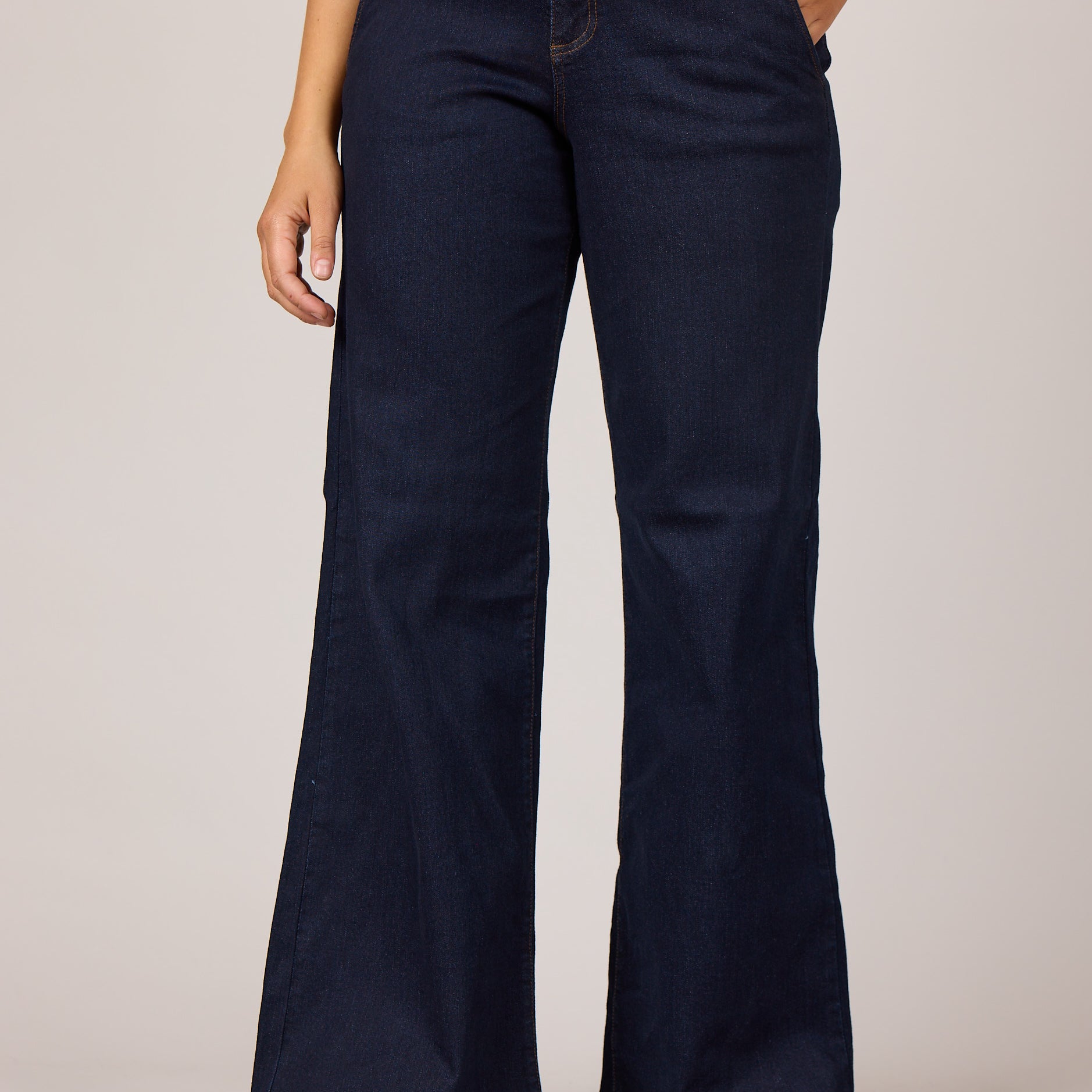 MARC LAUGE CHINO FLARE DENIM JEANS DENIM/TWILL 98 DARK BLUE