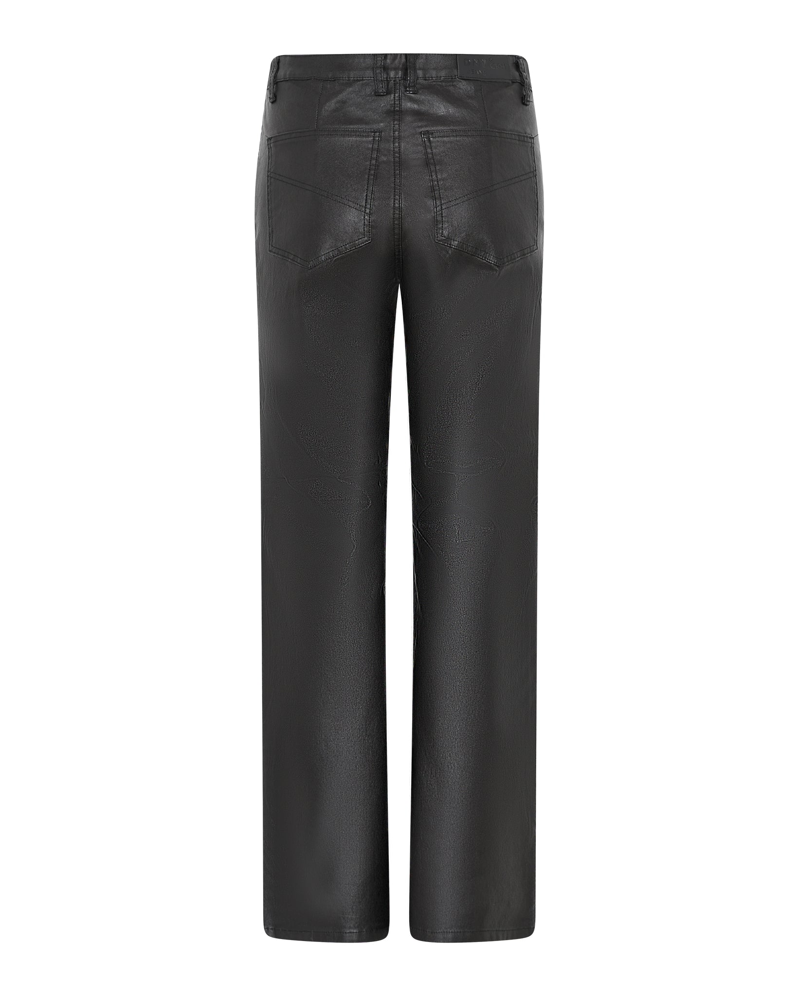 DNYcph Plus Size Coated Flare Pant COATED 80 BLACK