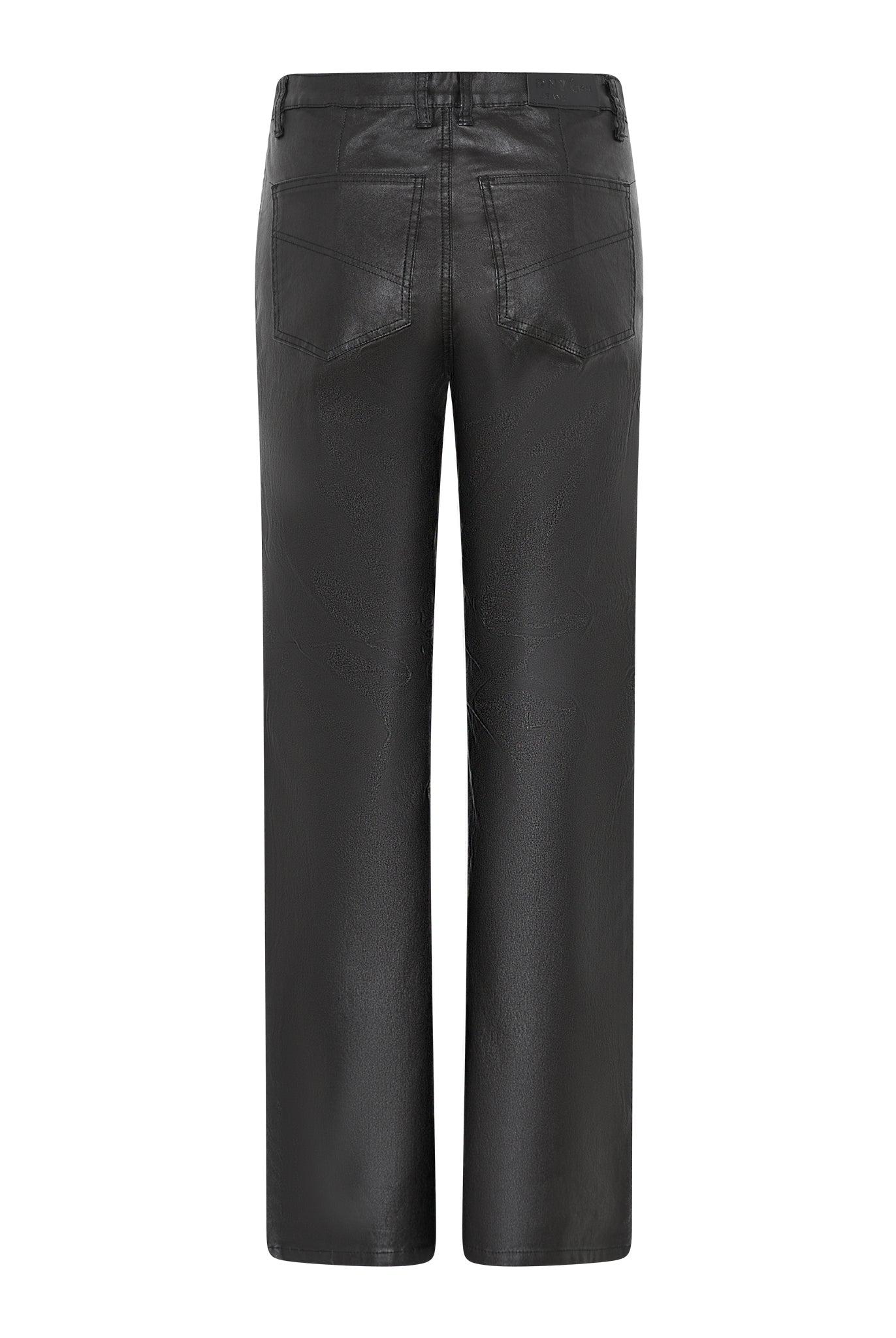 DNYcph COATED FLARE PANT COATED 80 BLACK