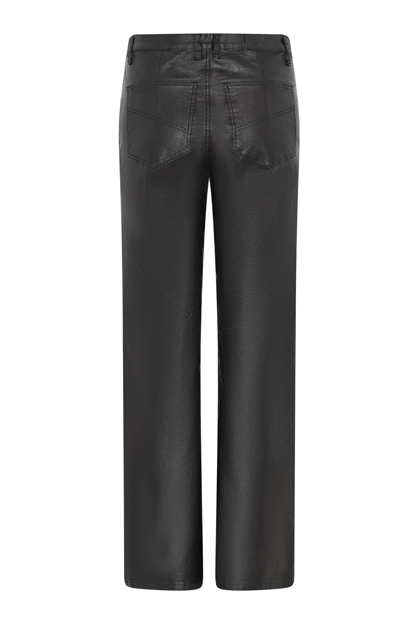 DNYcph Plus Size Coated Flare Pant COATED 80 BLACK
