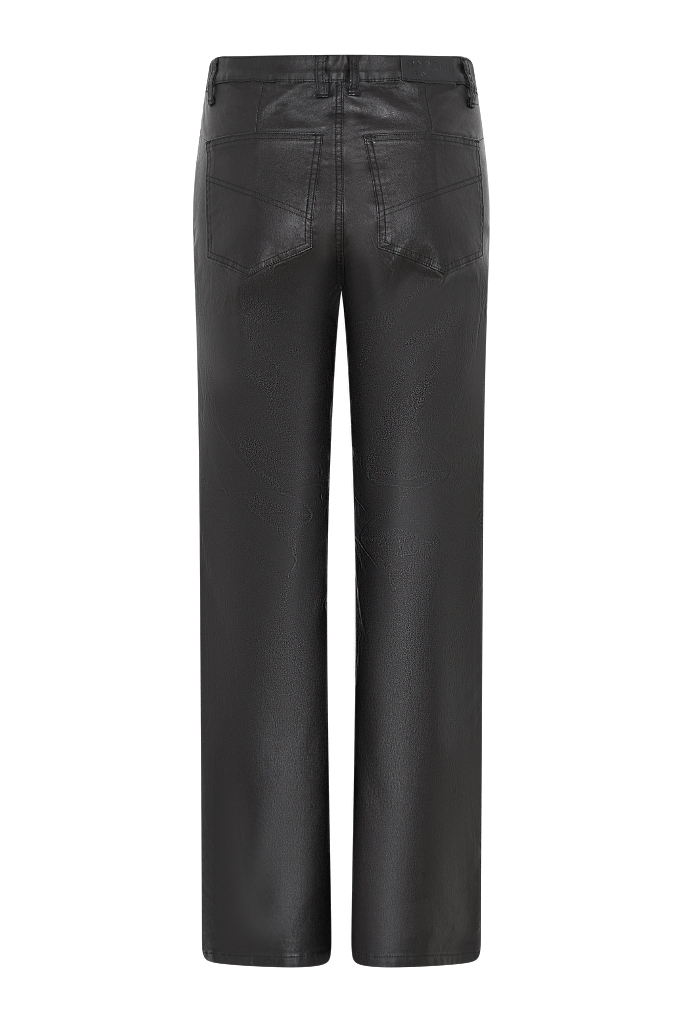 DNYcph COATED FLARE PANT COATED 80 BLACK