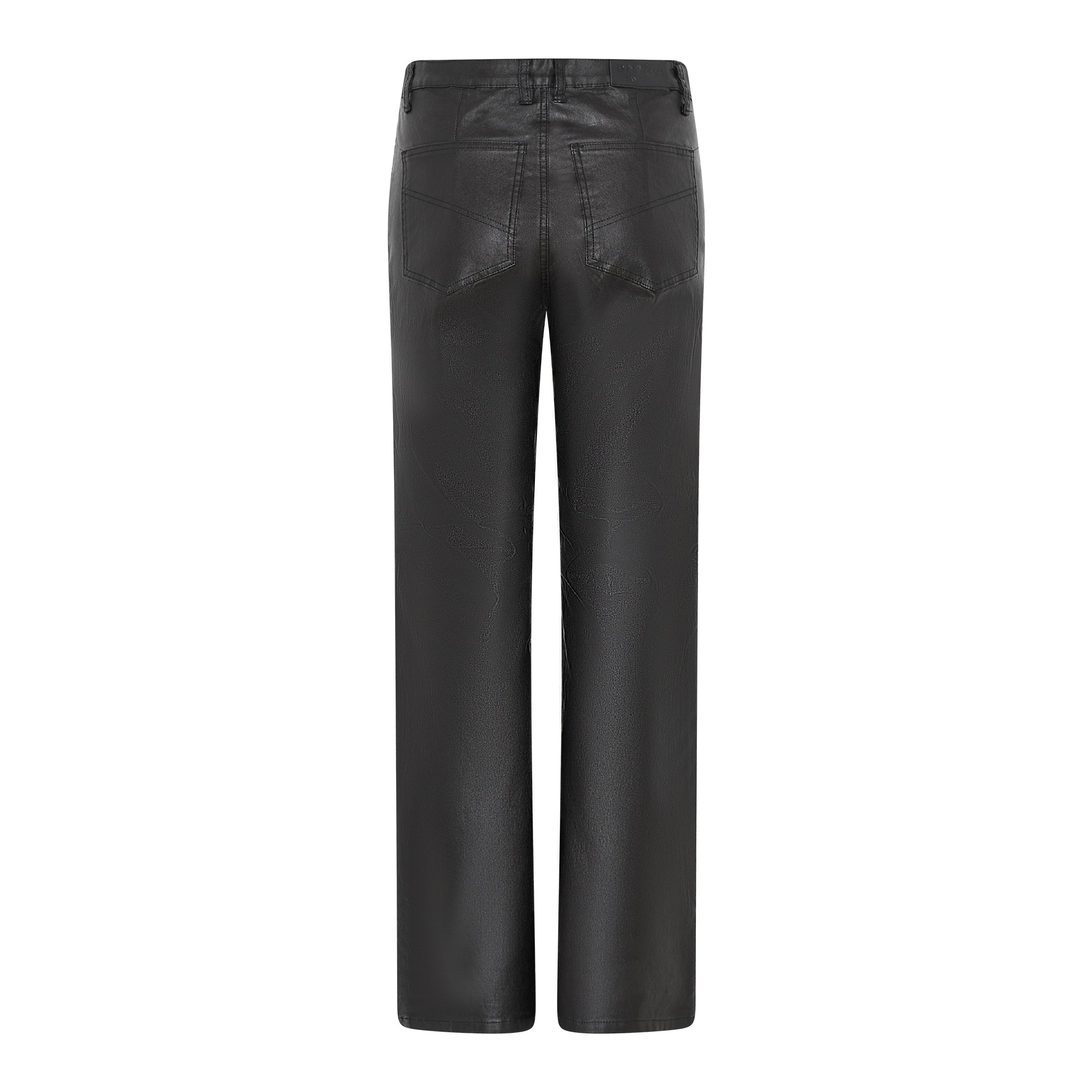 DNYcph COATED FLARE PANT COATED 80 BLACK