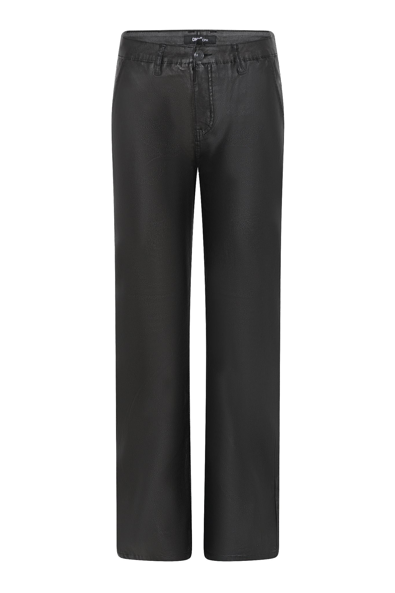 DNYcph COATED FLARE PANT COATED 80 BLACK