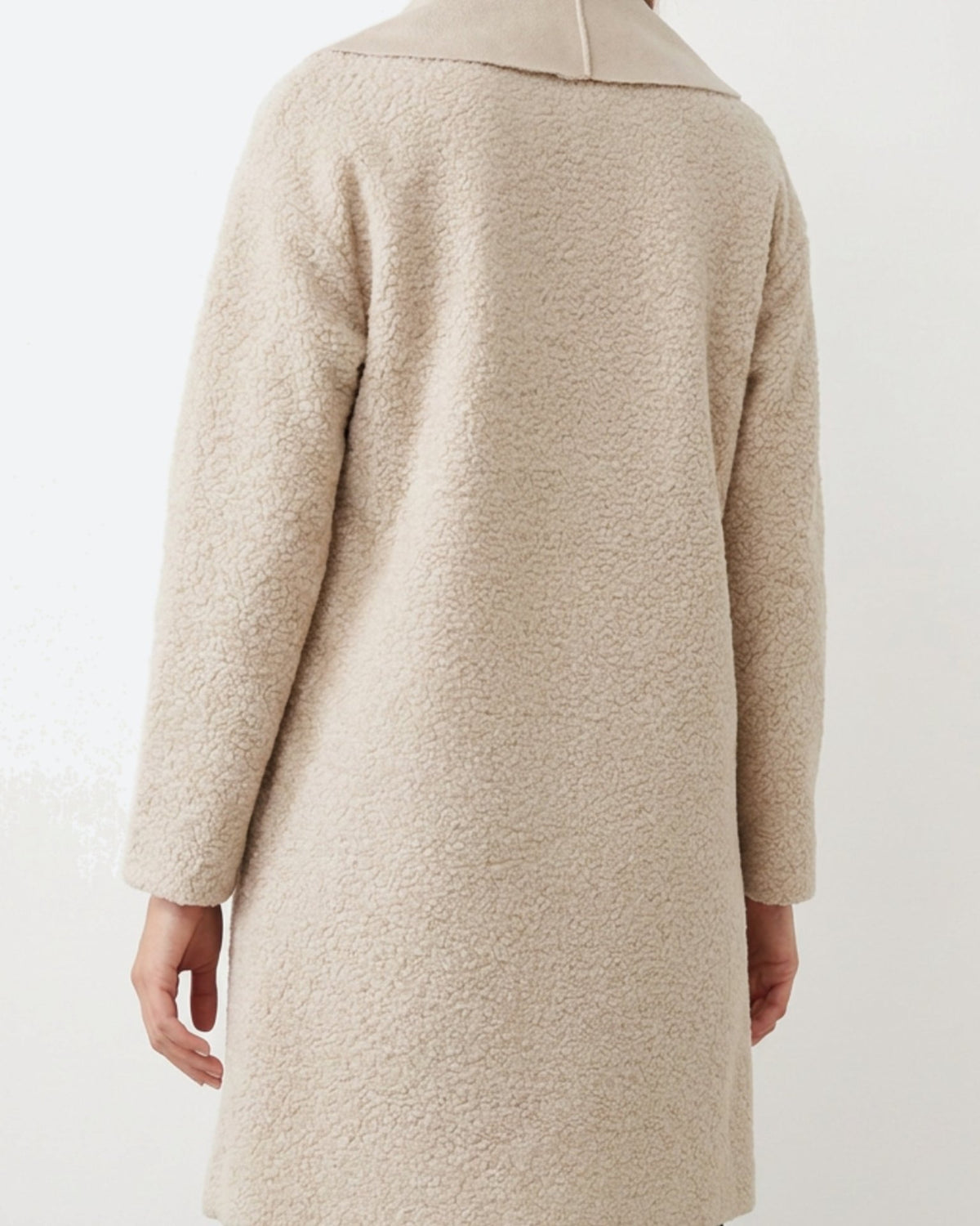 MOONDUST CURLY LONG JACKET OUTERWEAR 20 OFF WHITE