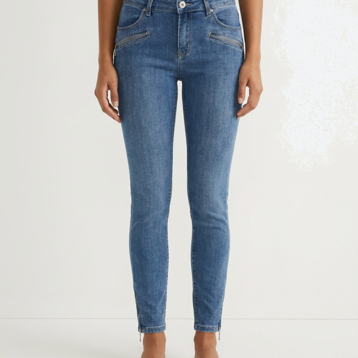 MARC LAUGE Channe 7/8 Denim Jeans DENIM/TWILL 9196 LIGHT BLUE USED