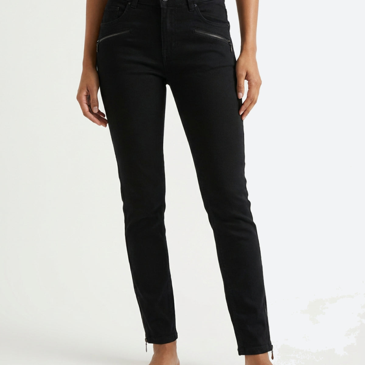 MARC LAUGE Channe Slim Fit Twill Jeans | Marc Lauge DENIM/TWILL 80 BLACK