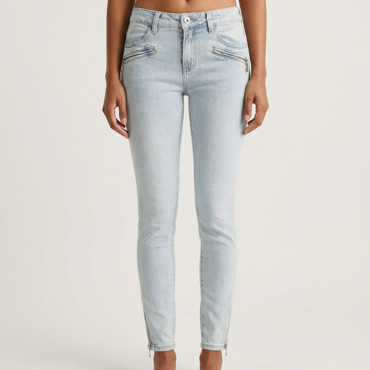 MARC LAUGE Channe Slim Fit Vintage Jeans | Marc Lauge DENIM/TWILL 8896 LIGHT VINTAGE USED