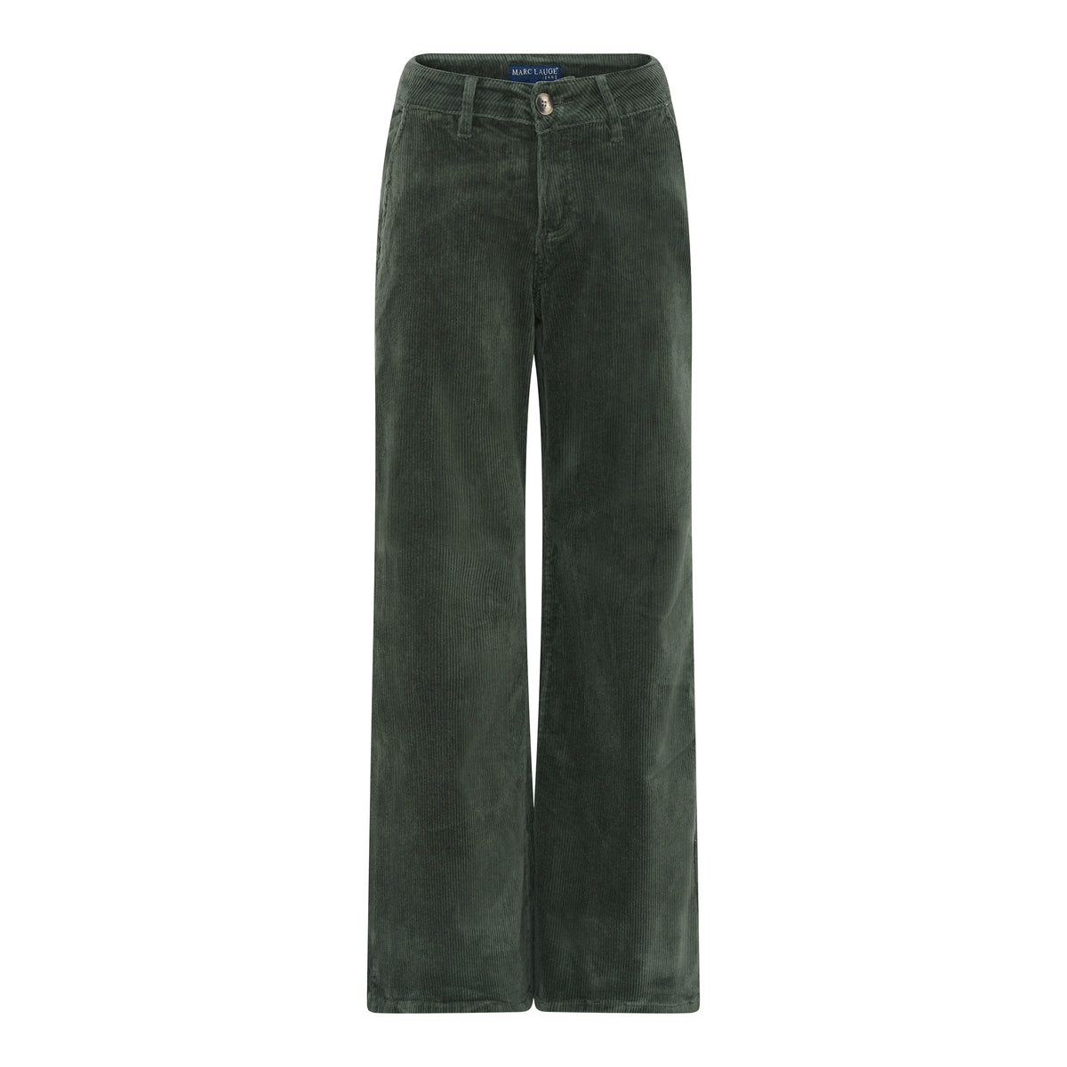 MARC LAUGE Chino Flare 8W Corduroy Pant CORD/FLØJL 546 BOTTLE GREEN